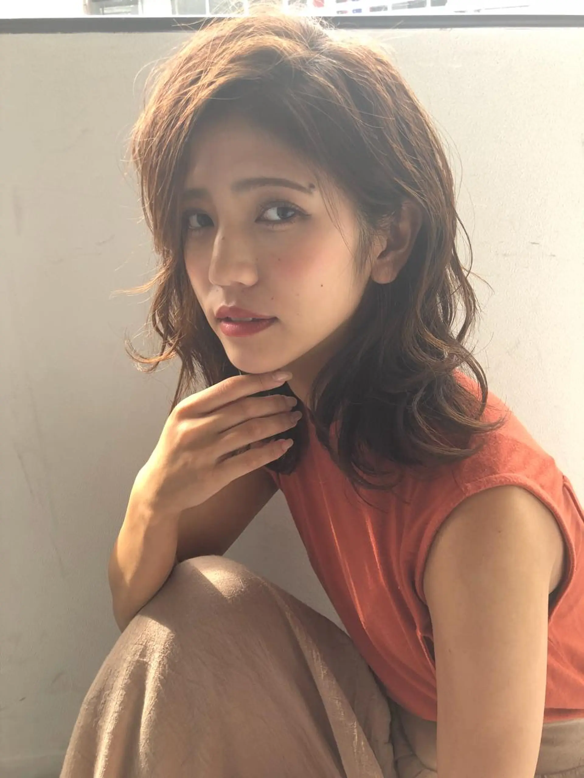 ミディアム カラー 酸性ストレート/ブリ ーチなし/中村 匠のヘアスタイル