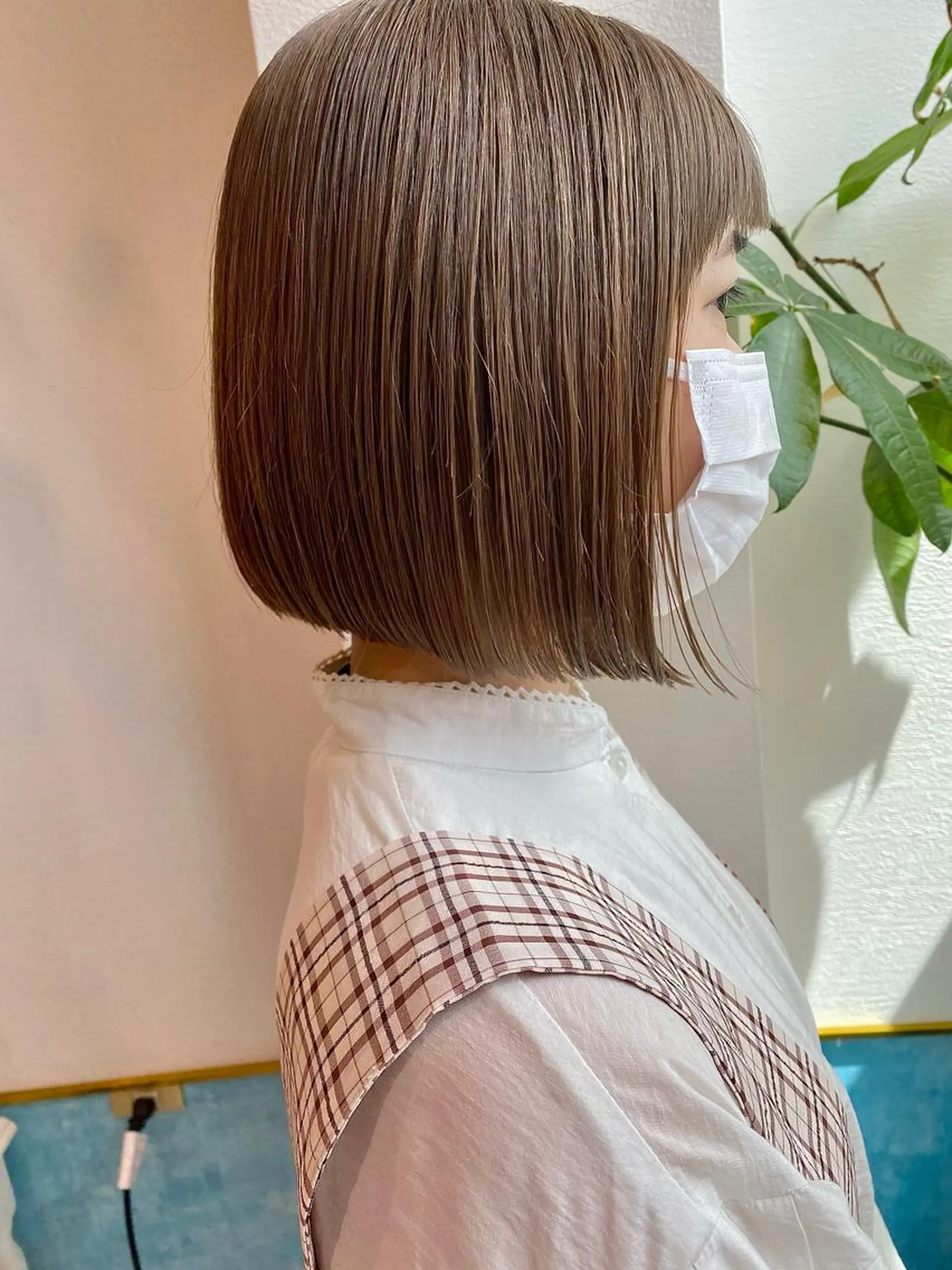 ショート カラー 顔周り/ブリーチなし /縮毛矯正🫧伊勢のヘアスタイル