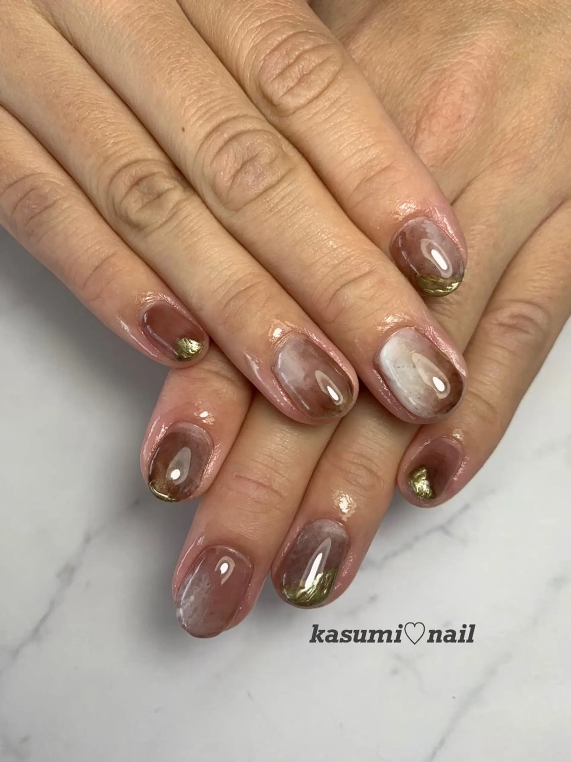 ネイル アートネイル フットネイル ジェルネイル ラメ(グリッター) ミラーネイル KASUMI♡ Nailのネイルデザイン