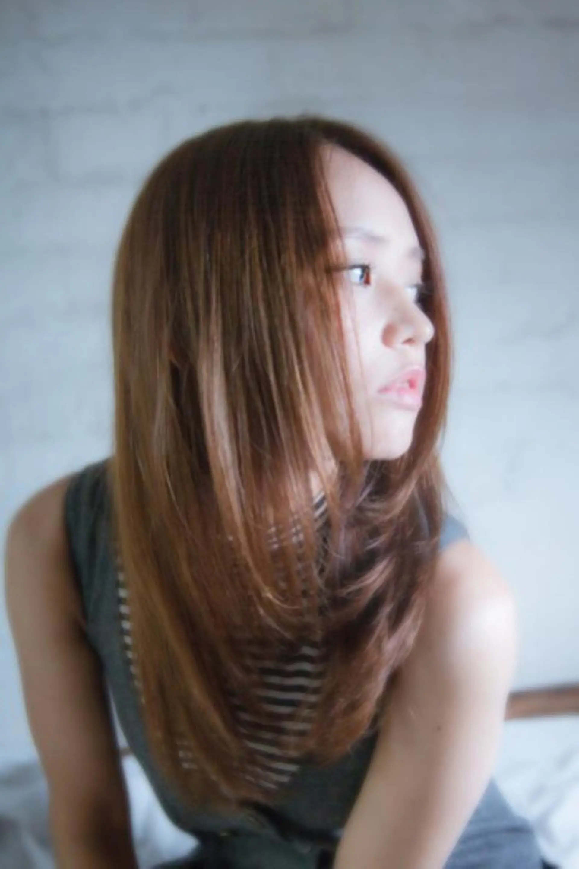 ミディアム セミロング ロング パーマ ミディアムパーマ セミロングパーマ ウルフカット 土田 明莉のヘアスタイル