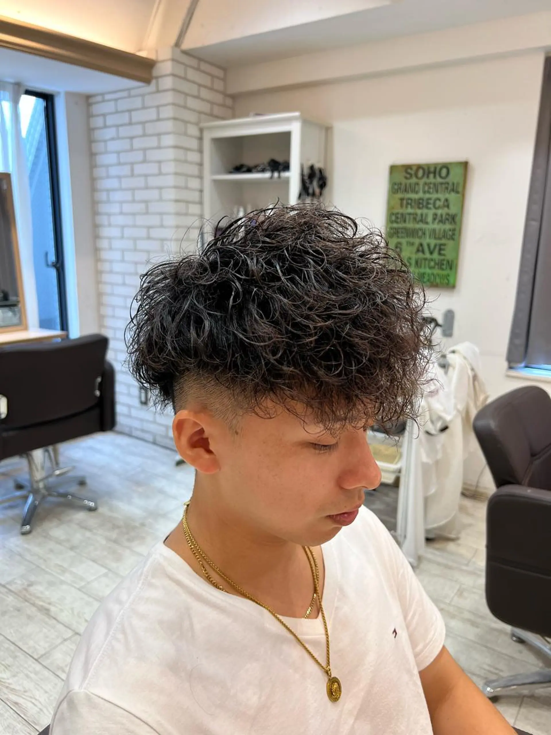 ショート パーマ メンズ 💈men's💈 satoru中目黒のヘアスタイル
