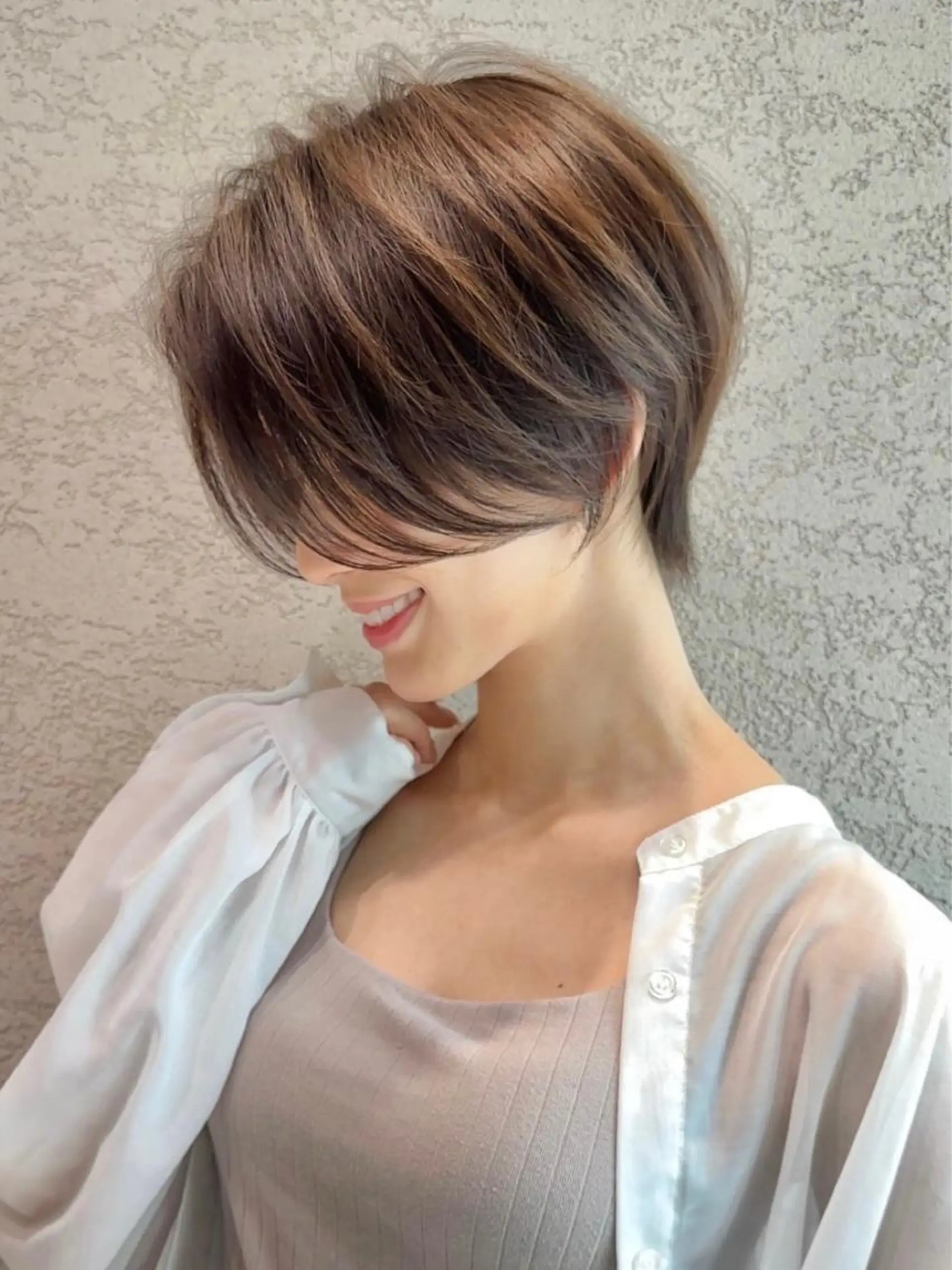 ショート カット トリートメント レイヤー❣️縮毛矯 川村利幸のヘアスタイル