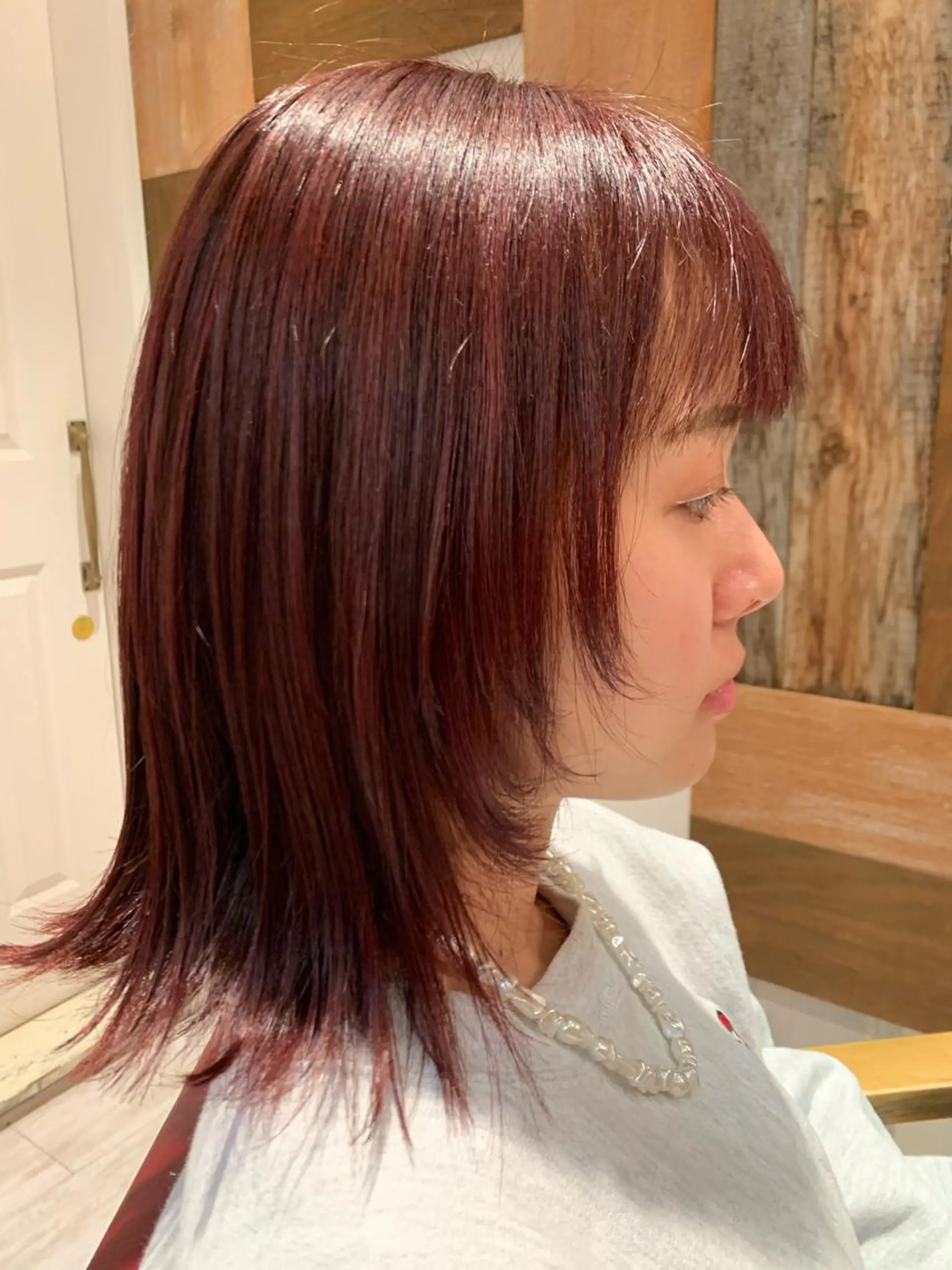 ミディアム カラー トキタ アオイのヘアスタイル