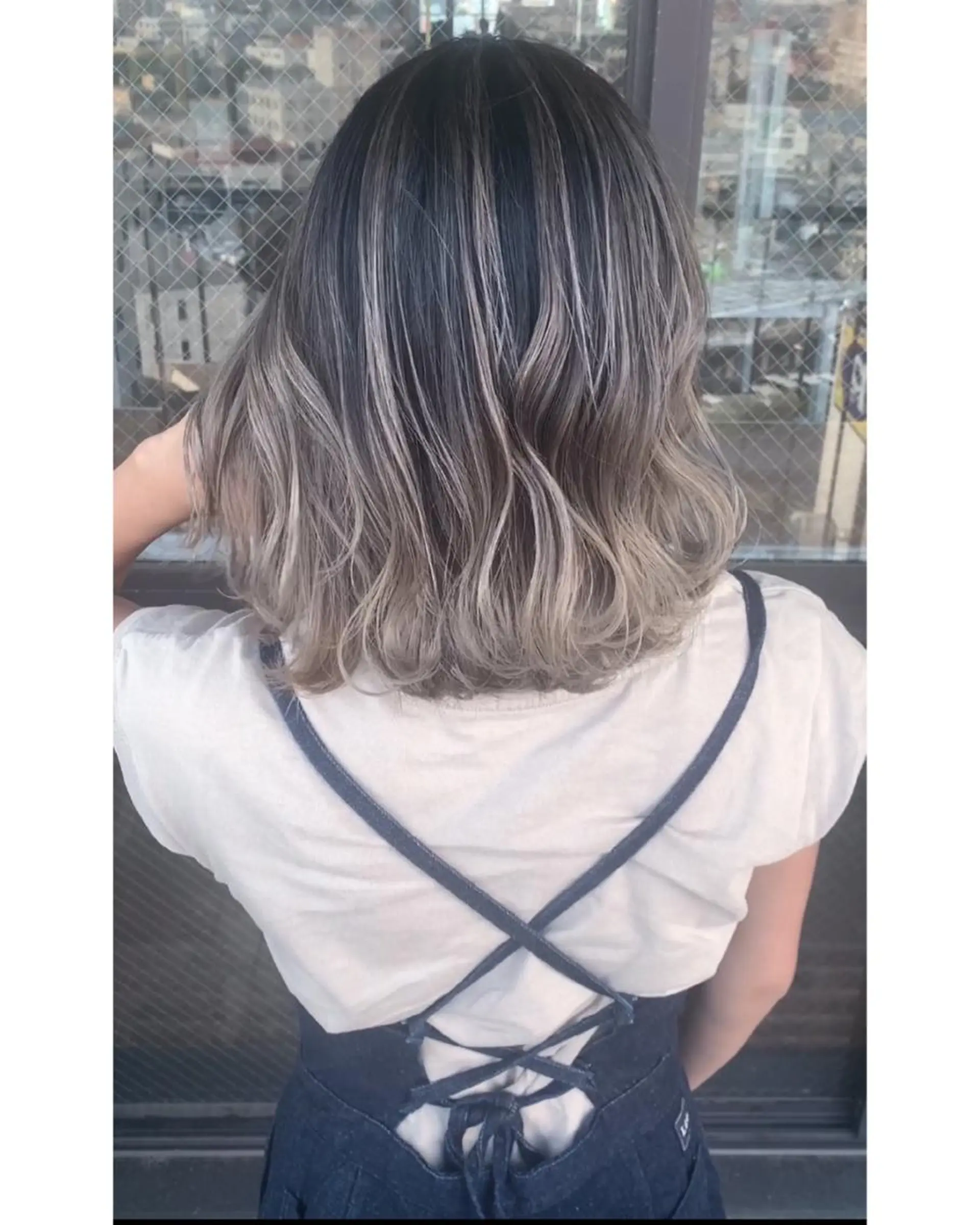 カラー バレイヤージュ ハイライトカラー Beyond（kitaro）所属・石井辰功也 フリーランス美容師のヘアスタイル