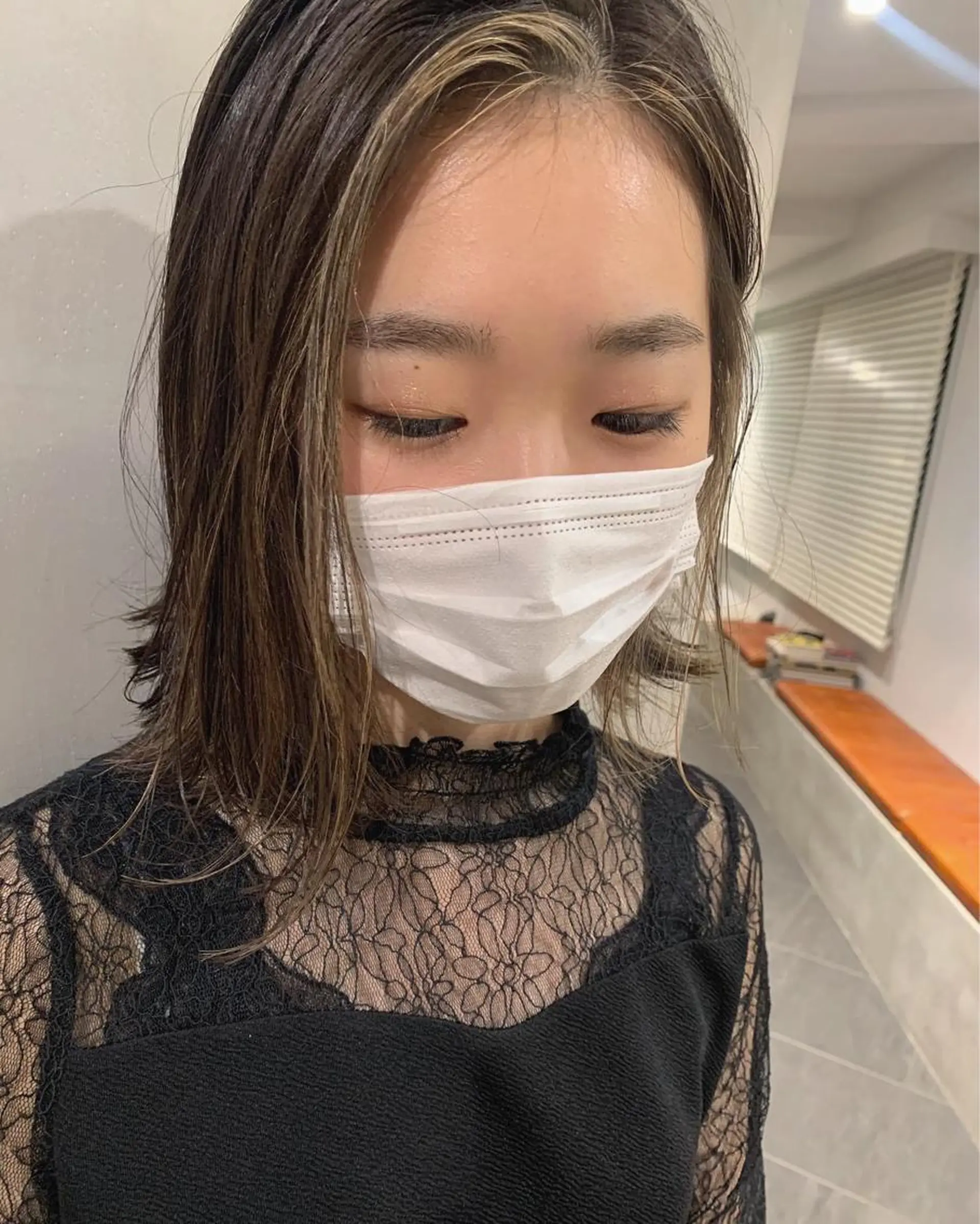 ミディアム カラー ハイライトカラー ハイライト 優作 〜圧倒的信頼〜のヘアスタイル