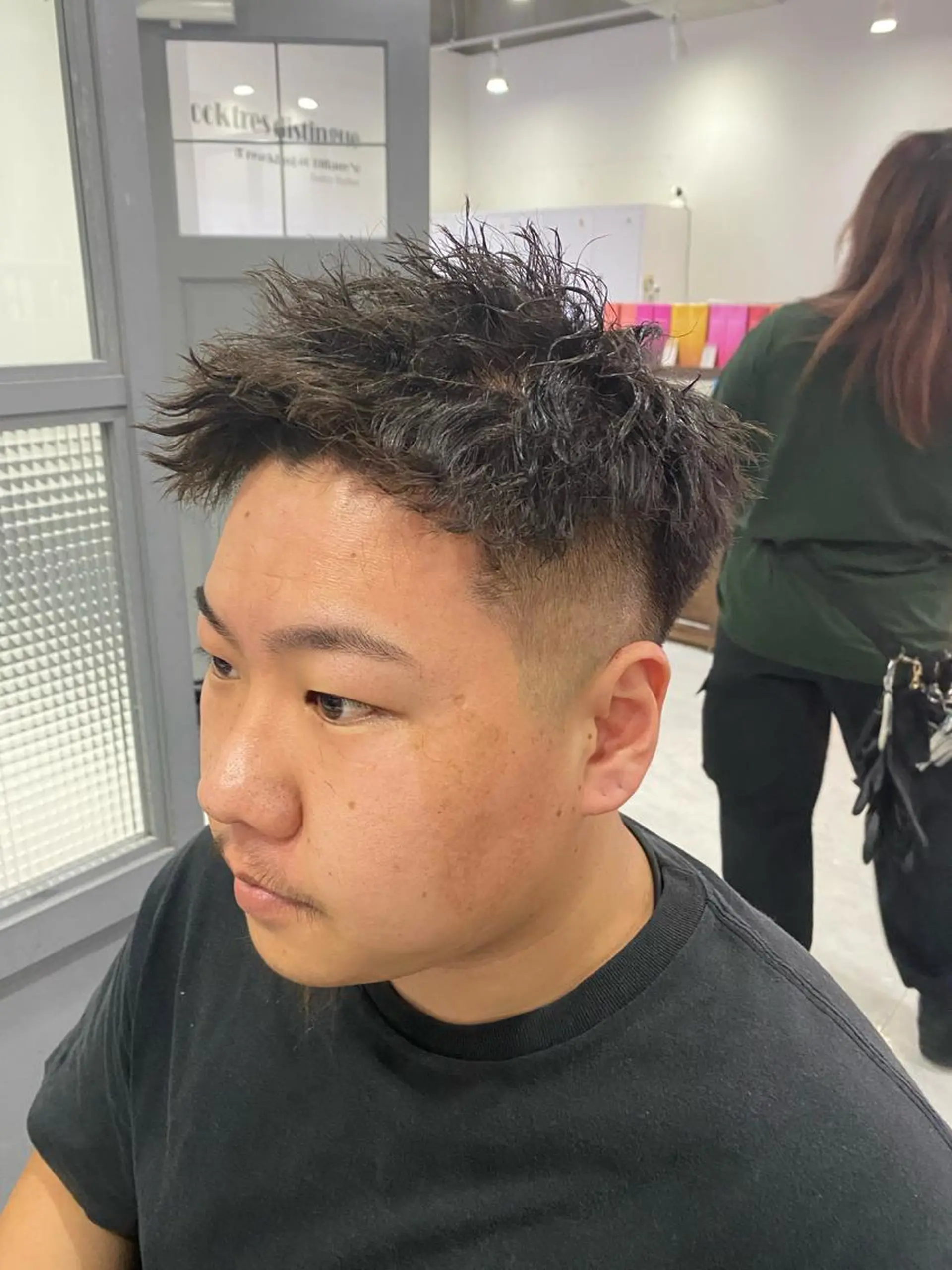 パーマ メンズ カット パーマ トリートメント 🟣メンズパーマ 川端 永遠🟣のヘアスタイル