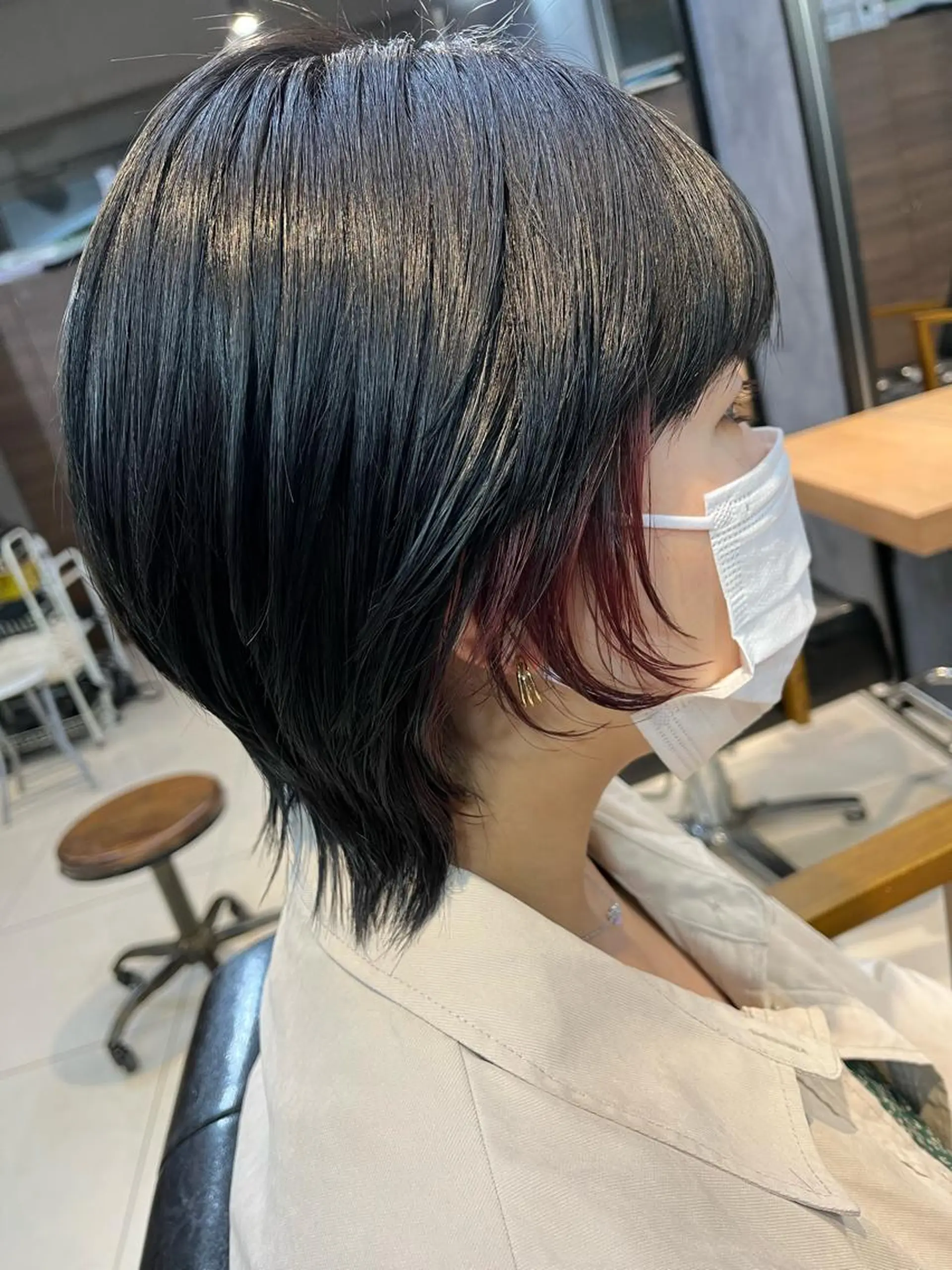 ショート ヘアアレンジ メンズ キッズ ネイル マツエク・マツパ アイブロウ 透明感カラー🤎 ゆりのヘアスタイル
