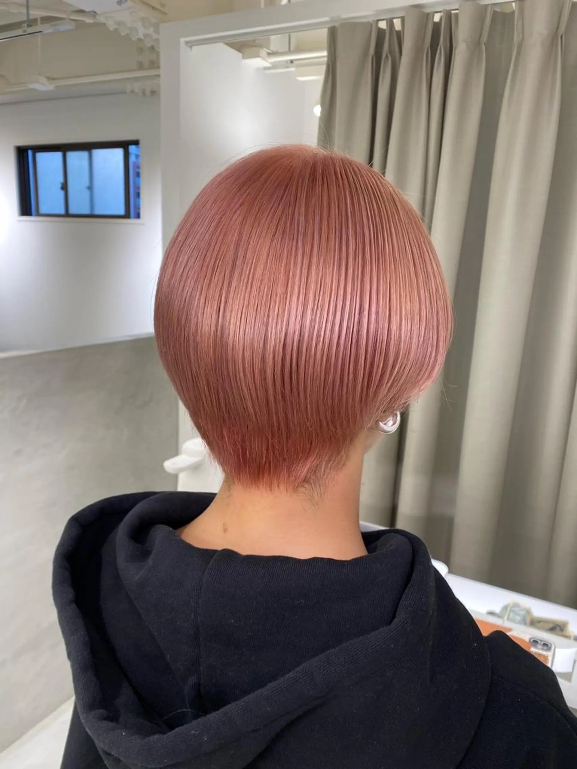 カラー ピンクカラー kumon ayu ブリーチ/ハイトーンのヘアスタイル