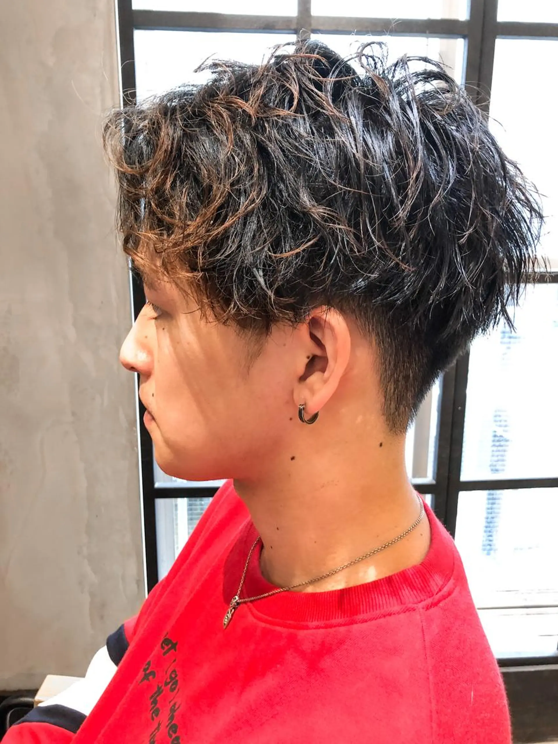 ショート パーマ メンズ メンズパーマ ツイストスパイラルパーマ スパイラルパーマ カット パーマ トリートメント ヘアセット 新宿メンズ専門 モテ清潔感パーマ特化のヘアスタイル