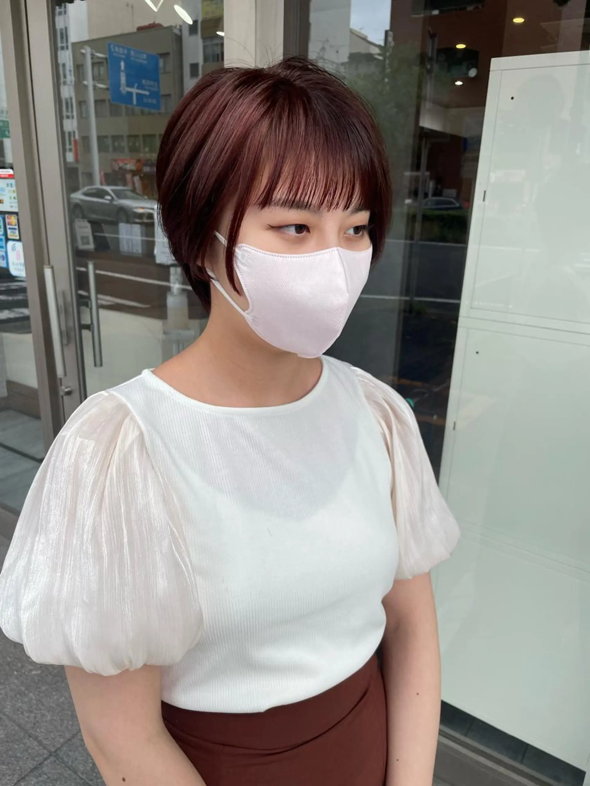 ショート カラー レイヤー/高橋 みく /池下/千種のヘアスタイル