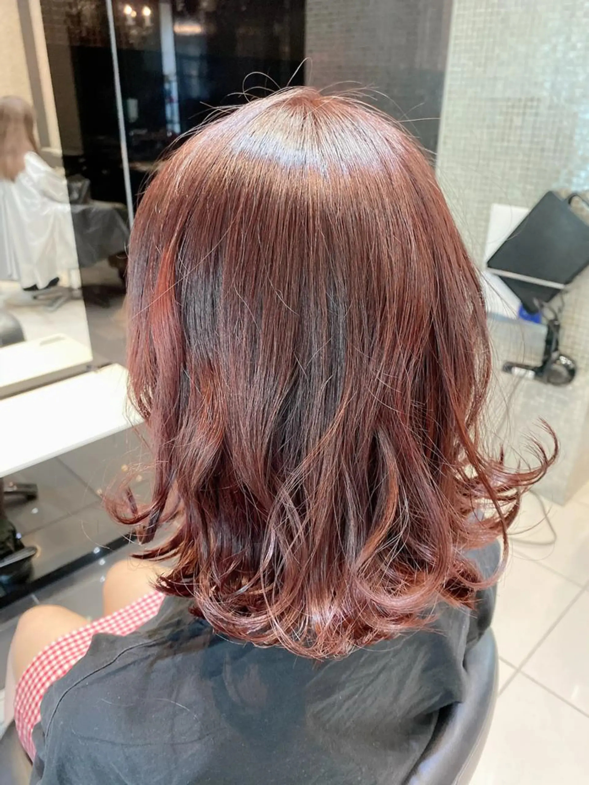 ミディアム キッズ メンズ ヘアアレンジ パーマ マツエク・マツパ ネイル カラー lore下北沢 Officialのヘアスタイル