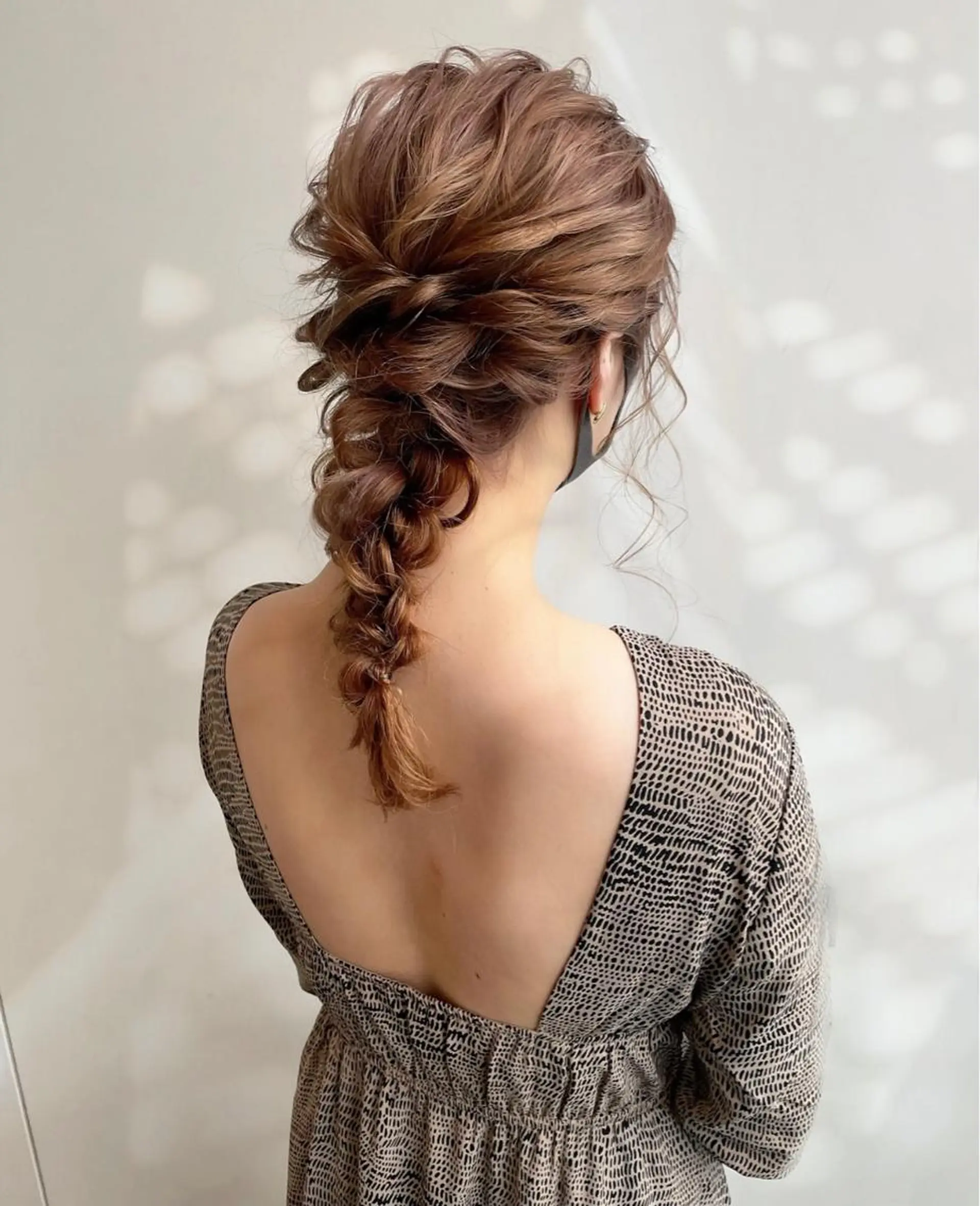 セミロング ヘアアレンジ ヘアメイク new meのヘアスタイル