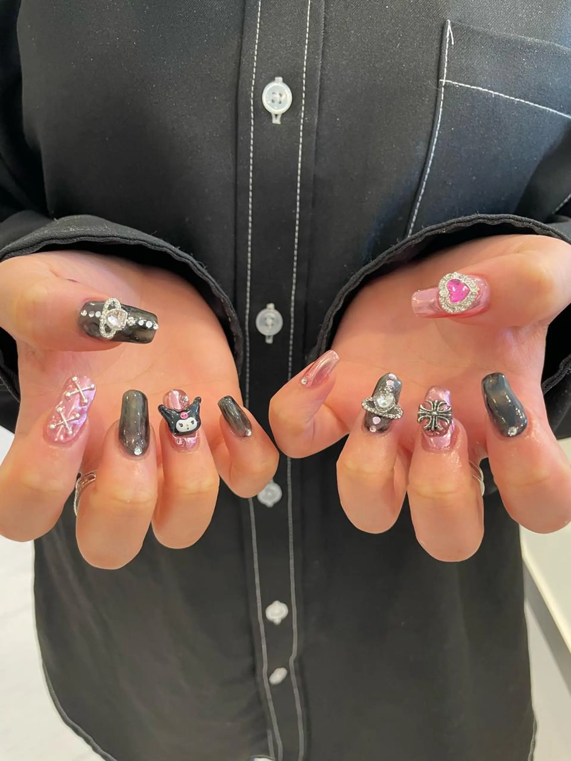 ネイル 束感まつ毛/ネイル/ LED♥KIRARAのマツエク・マツパデザイン