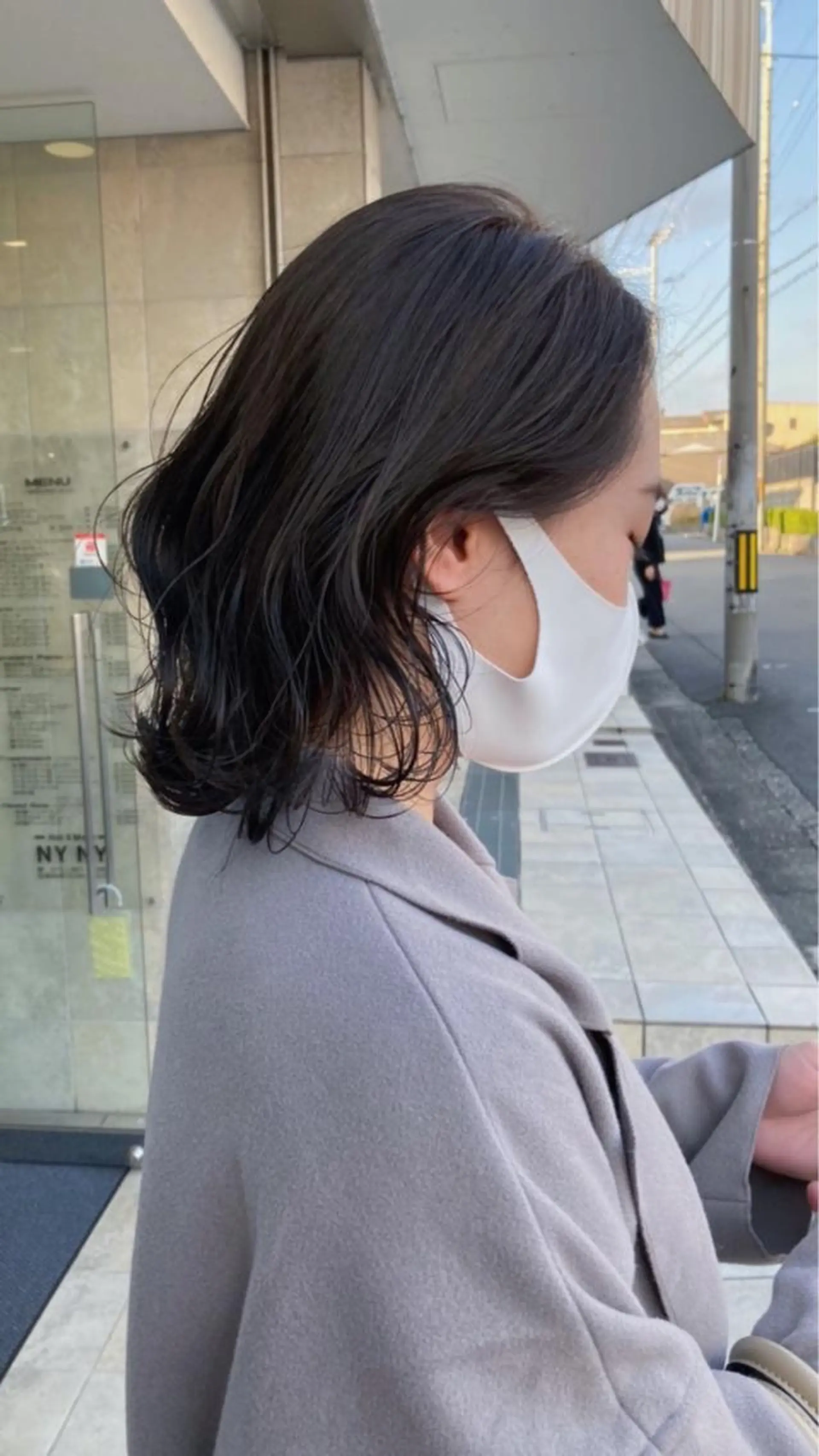 ミディアム カラー 透明感カラー カット 田中 あかねのヘアスタイル