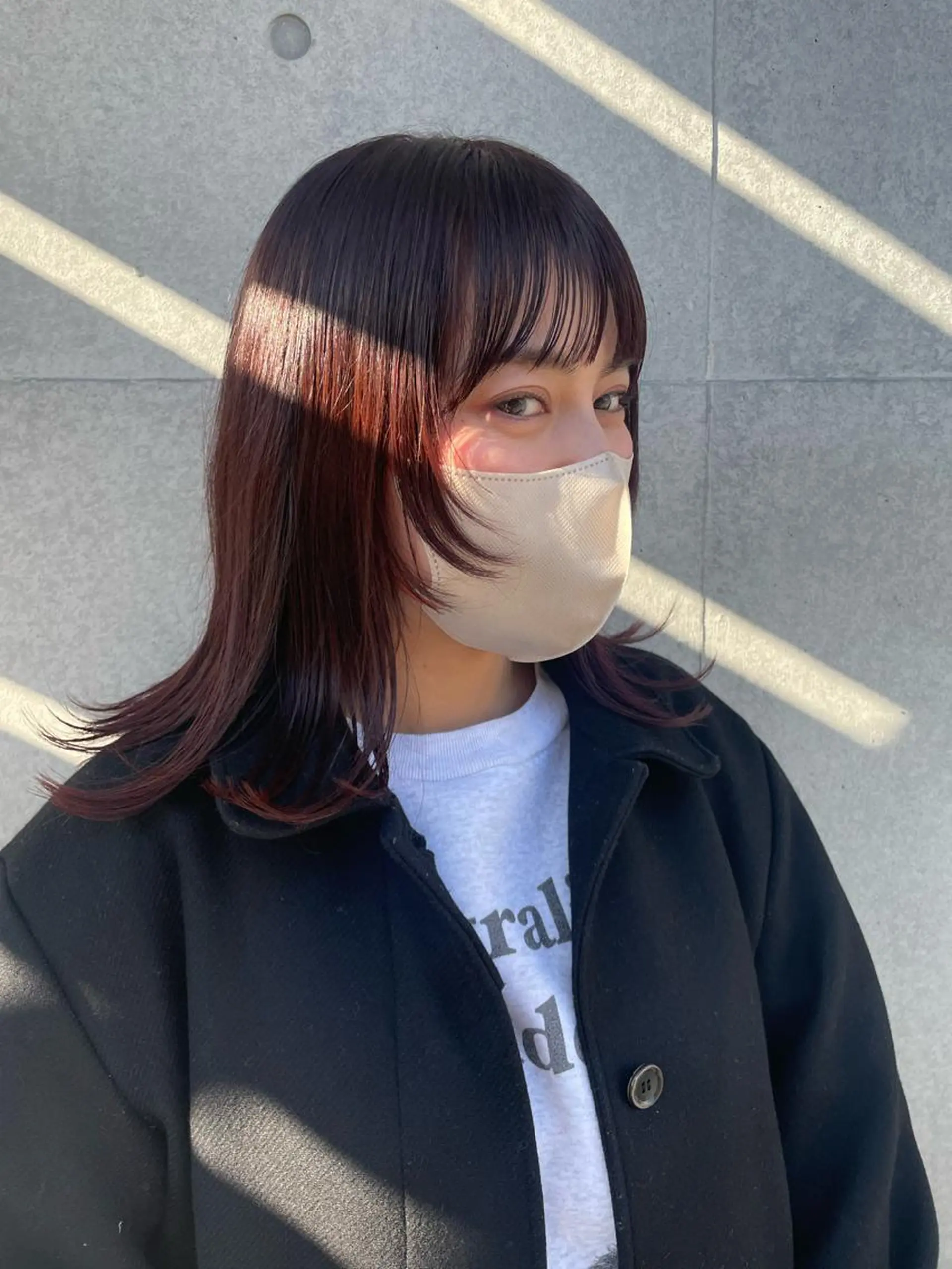 ミディアム カラー 佐伯 和佳のヘアスタイル