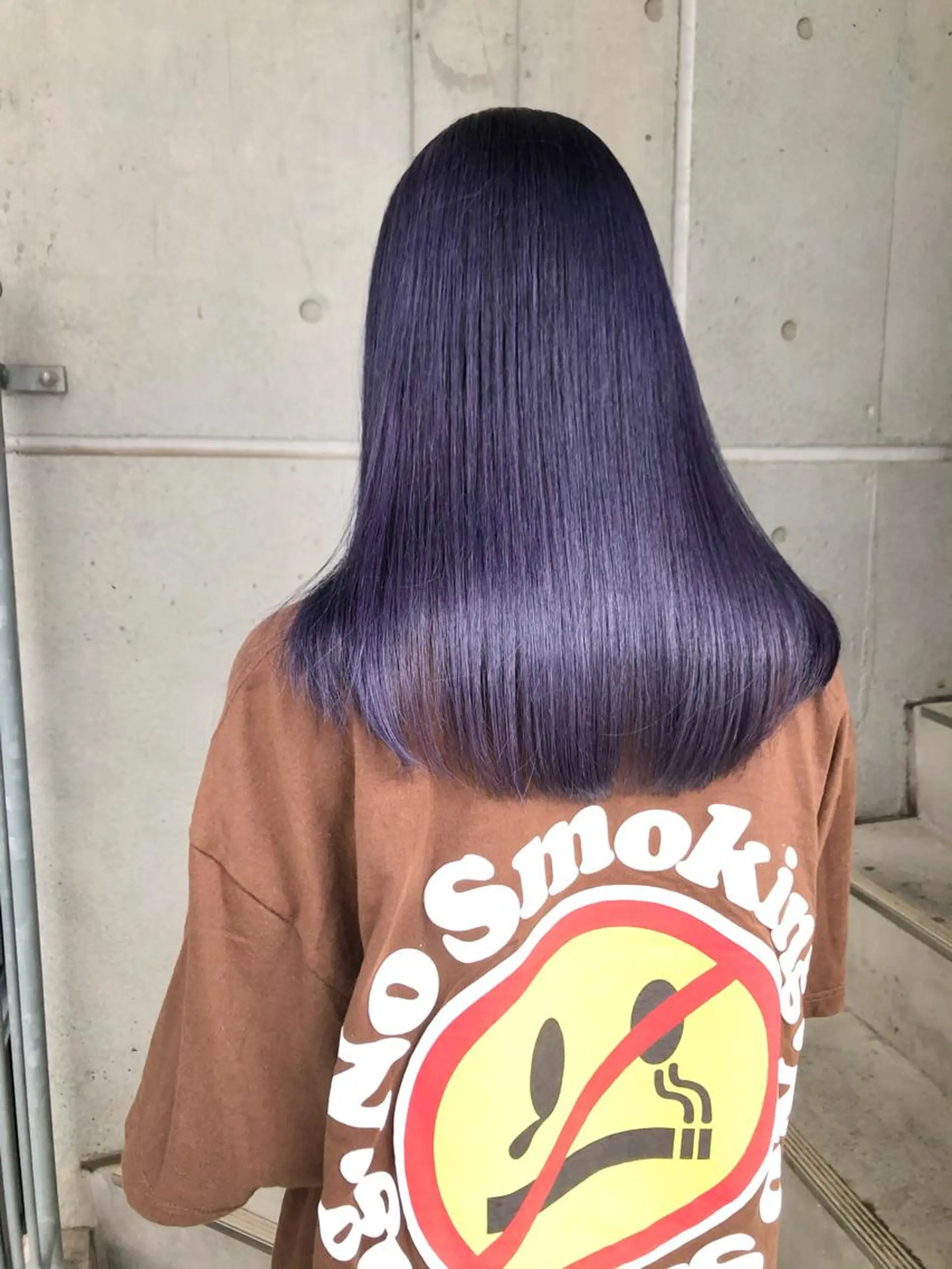 ロング パープルカラー 🌈外国風ハイライト こうたろうのヘアスタイル