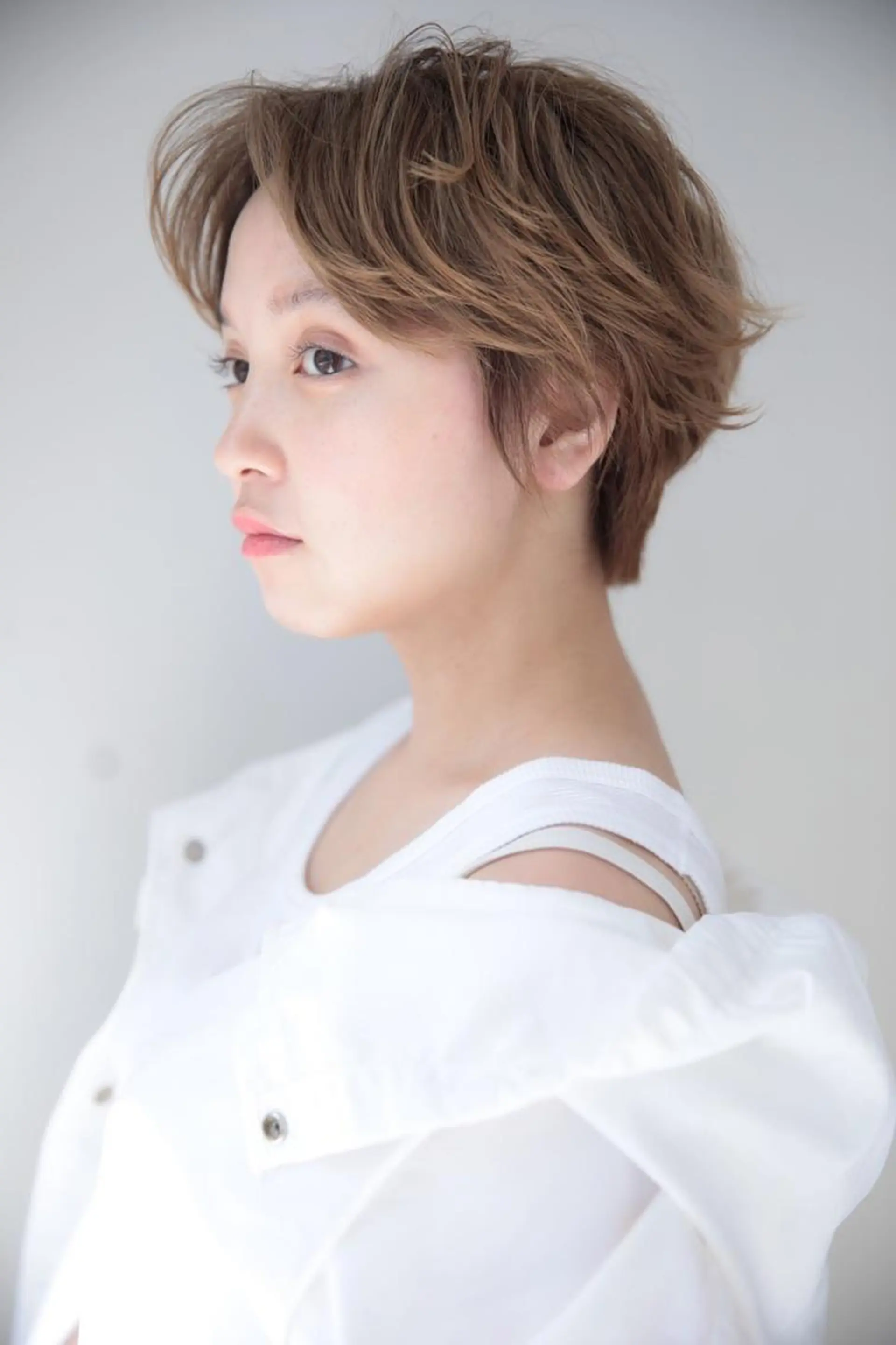 ショート カラー パーマ ヘアアレンジ レイヤーカット✂️ 横浜No1♡下鳥翔子のヘアスタイル
