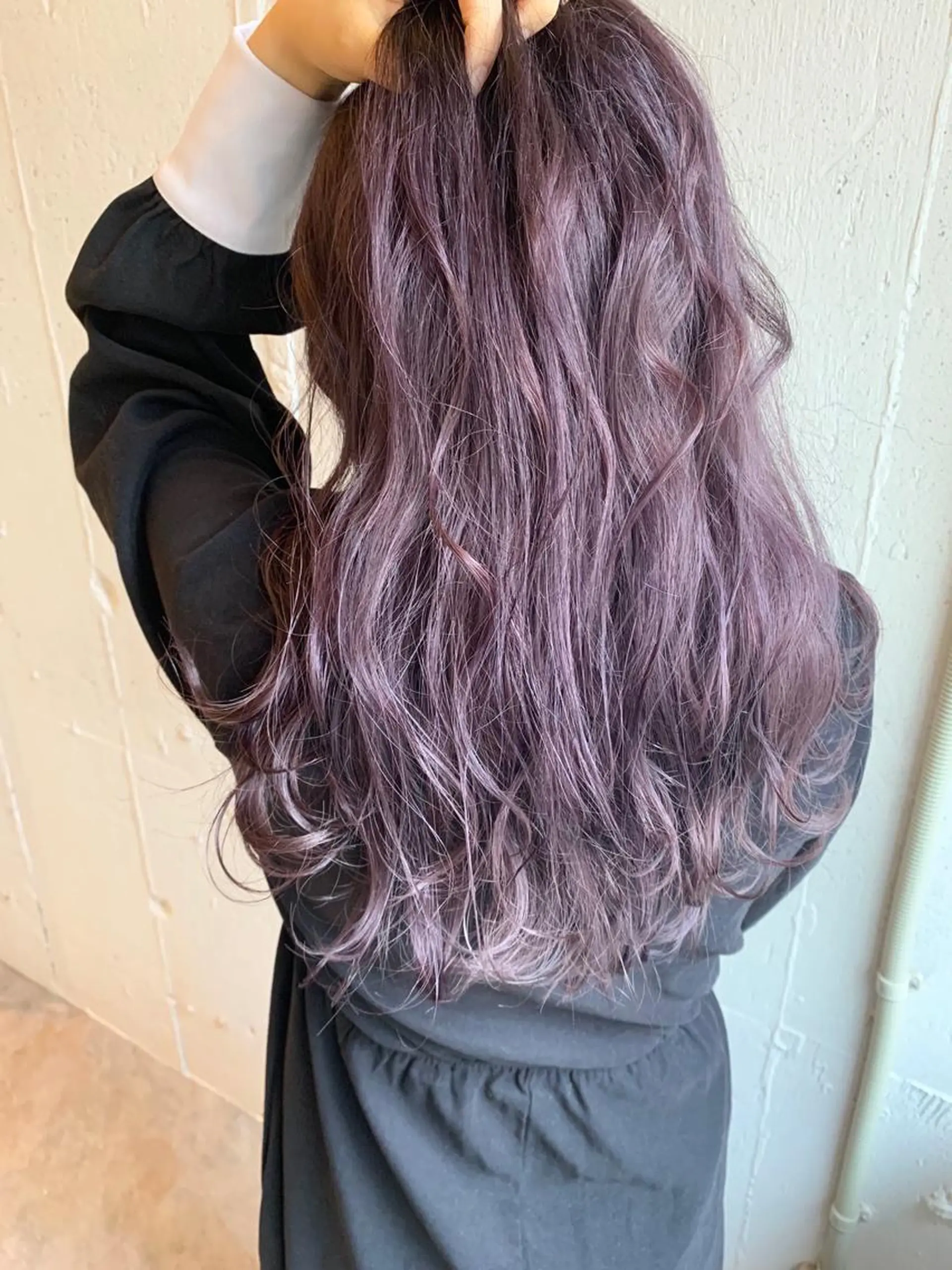 ロング カラー ベージュカラー ブリーチ ヘアカラー レイヤー/大人メンズ パーマ🌀 平島拓也のヘアスタイル