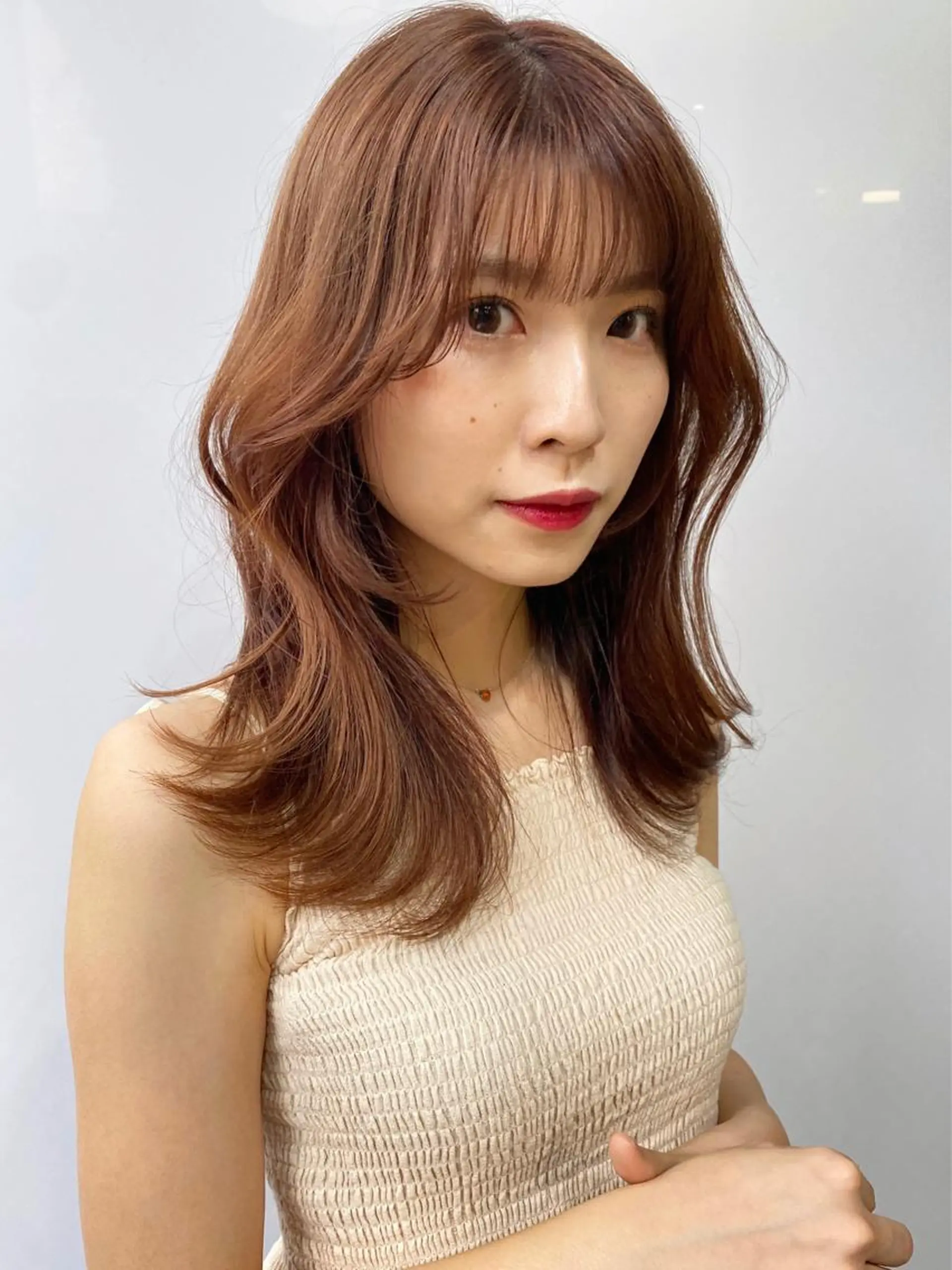 セミロング カラー Pia ツボイ ケイタのヘアスタイル