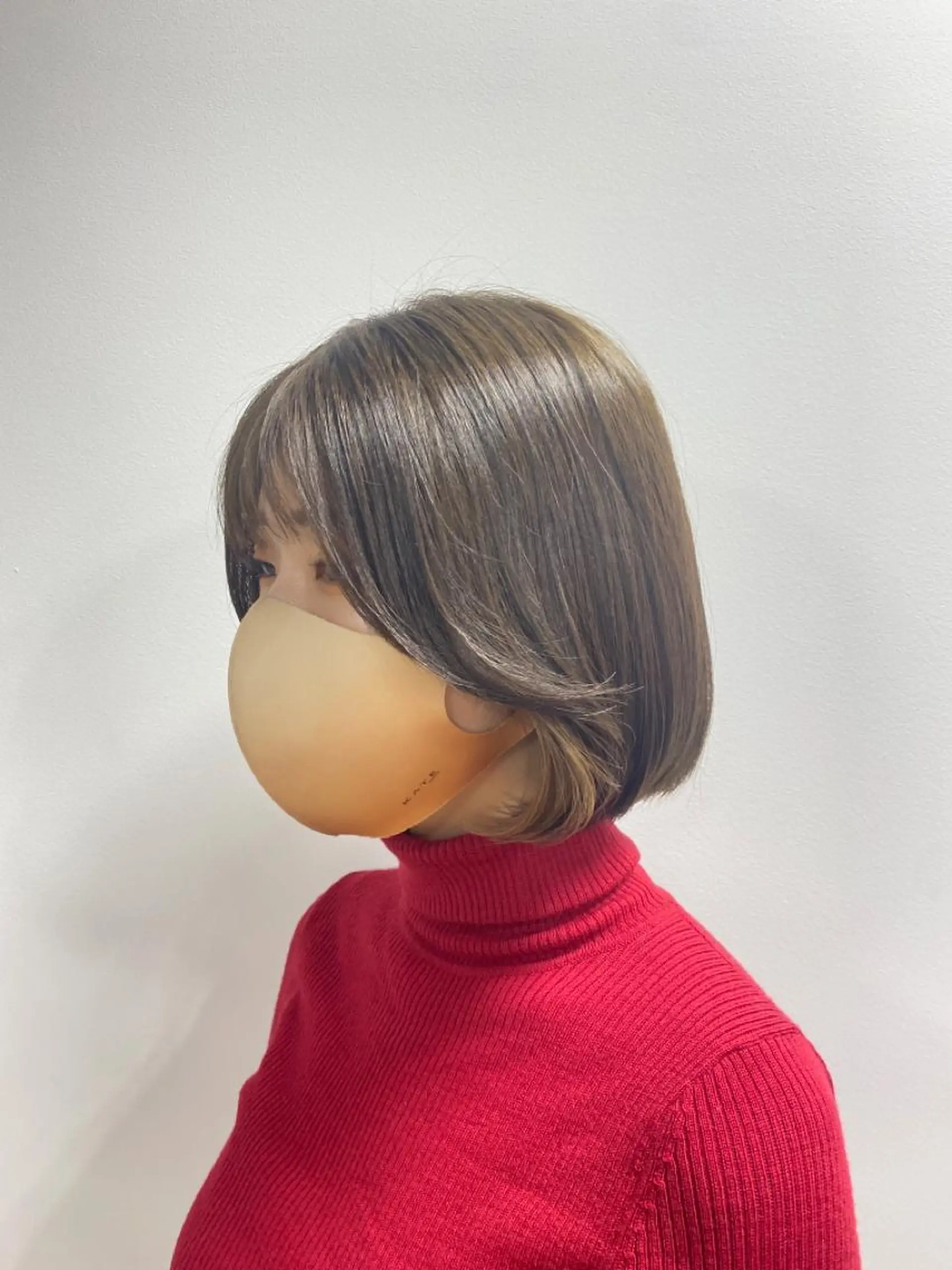 ミディアム カラー ボブ タンバルモリ 韓国風ヘア カット ヘアカラー トリートメント 和歌山韓国ヘア🌙 MOEのヘアスタイル