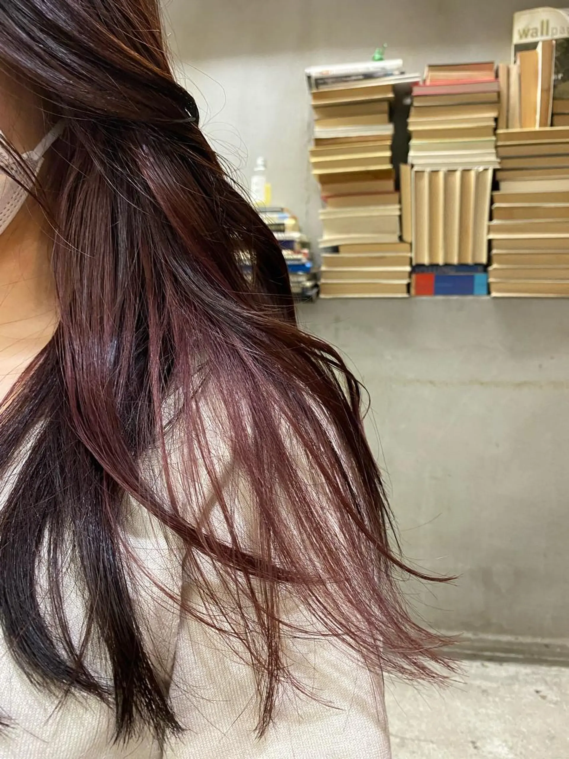 セミロング カラー お任せヘア☘️☘️ 及川渚のヘアスタイル