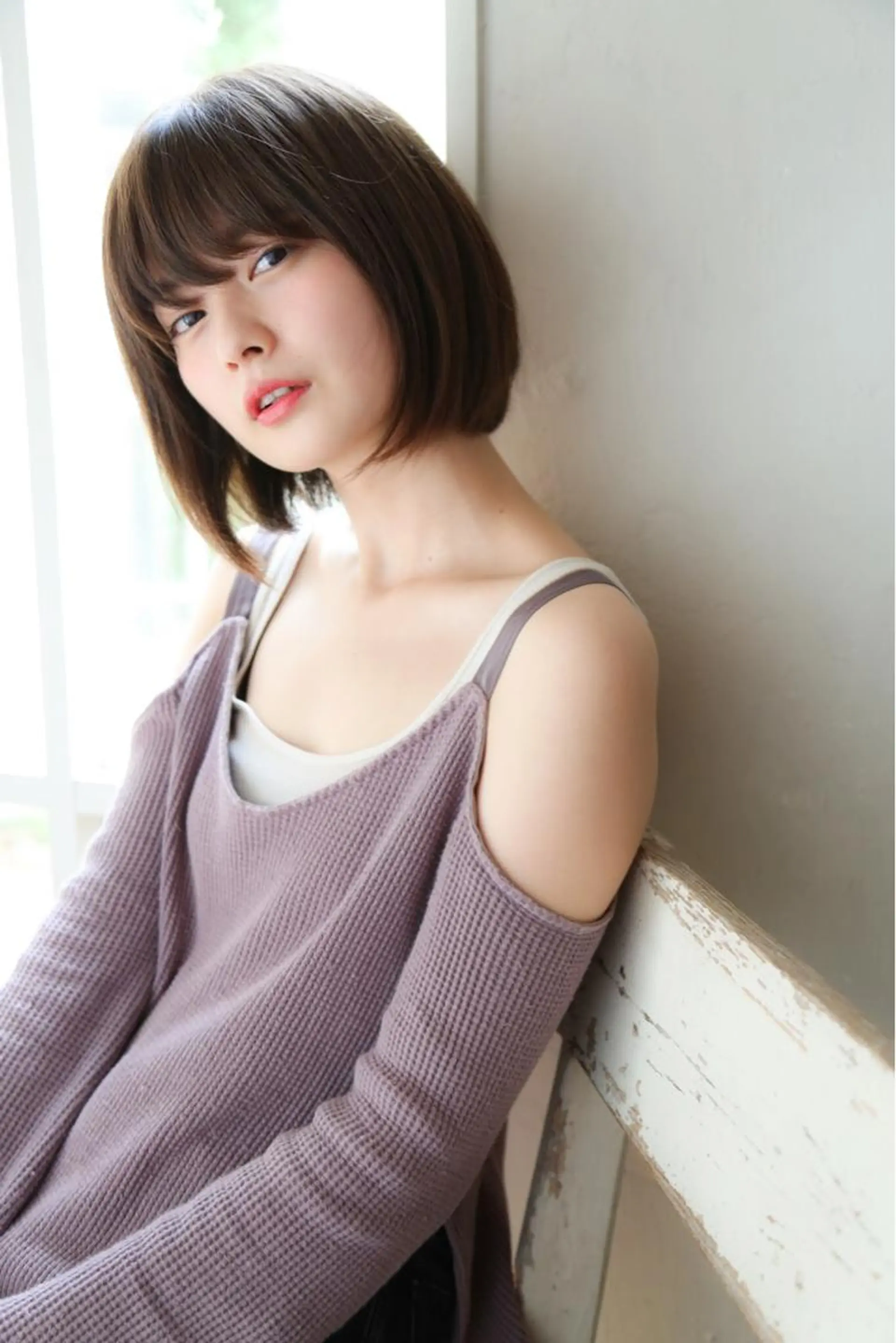 ショート カラー パーマ 野崎 ひかりのヘアスタイル