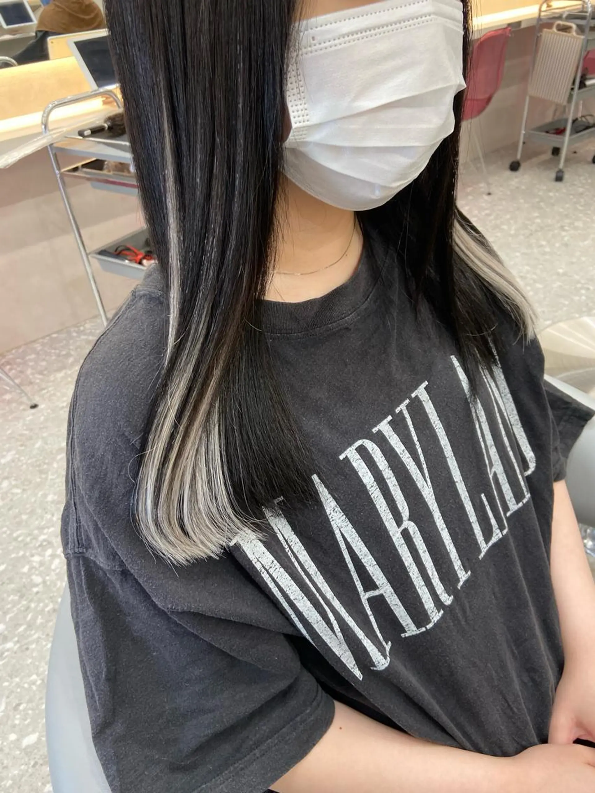 セミロング カラー ヘアカラー トリートメント エクステ 新宿/韓国ヘア 中明度カラー/かやのヘアスタイル