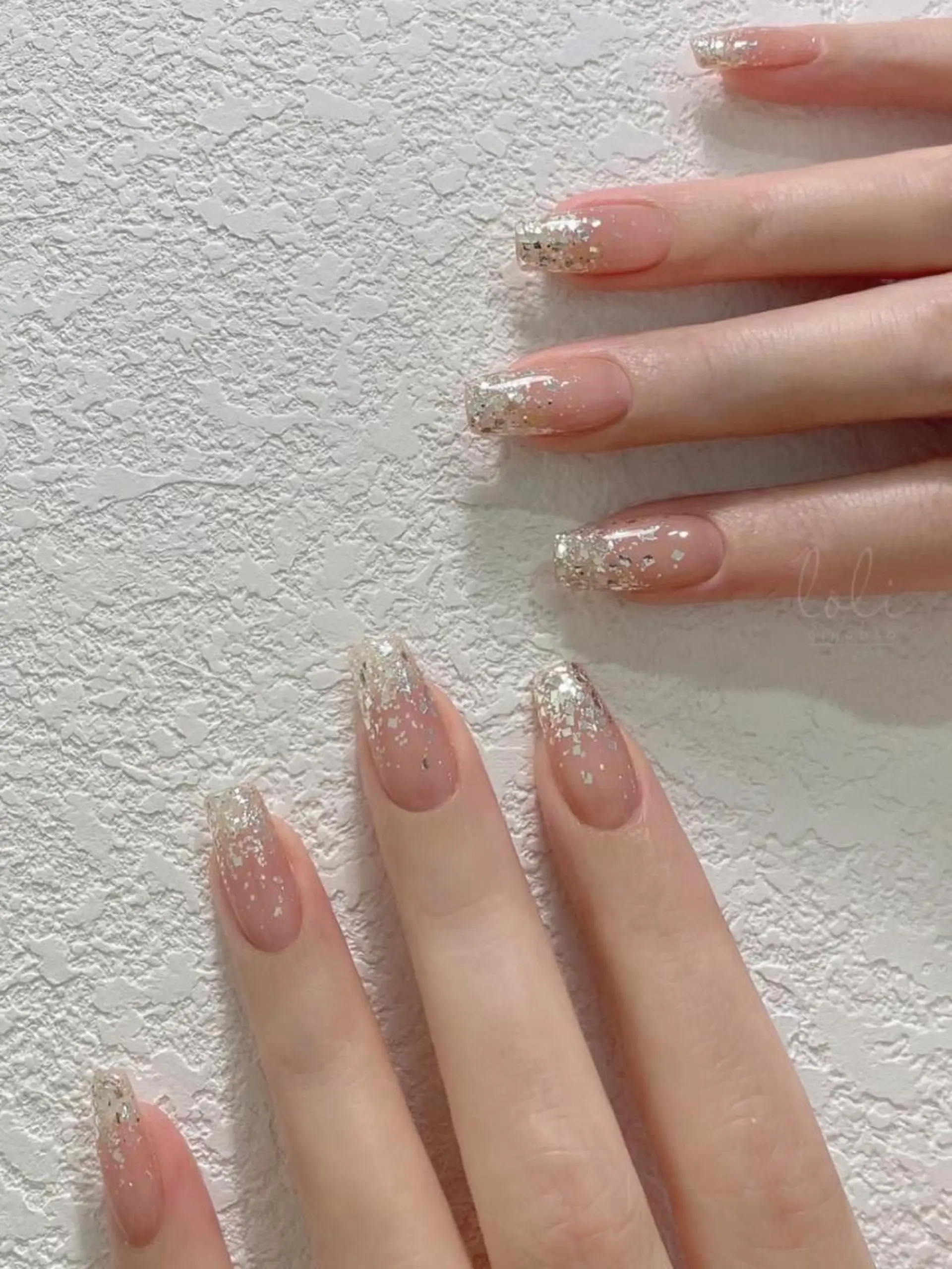 ネイル ラメ(グリッター) ラメグラデーション ハンドネイル ハンドケア 💕hanabi 🩷のネイルデザイン