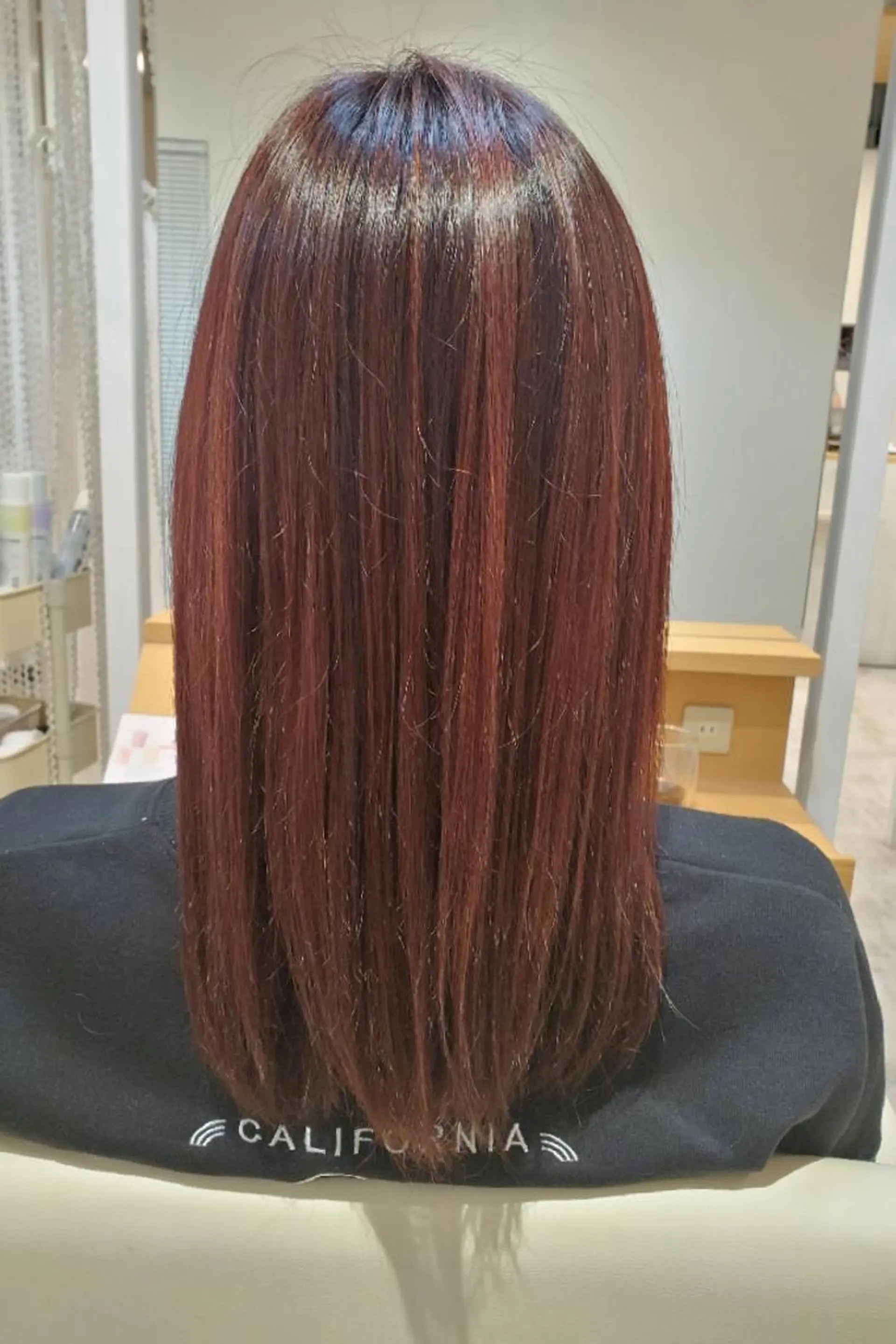 ミディアム カラー ハイライトカラー レッドカラー ハイライト 北九州美容室 🕊️わかな✂︎のヘアスタイル