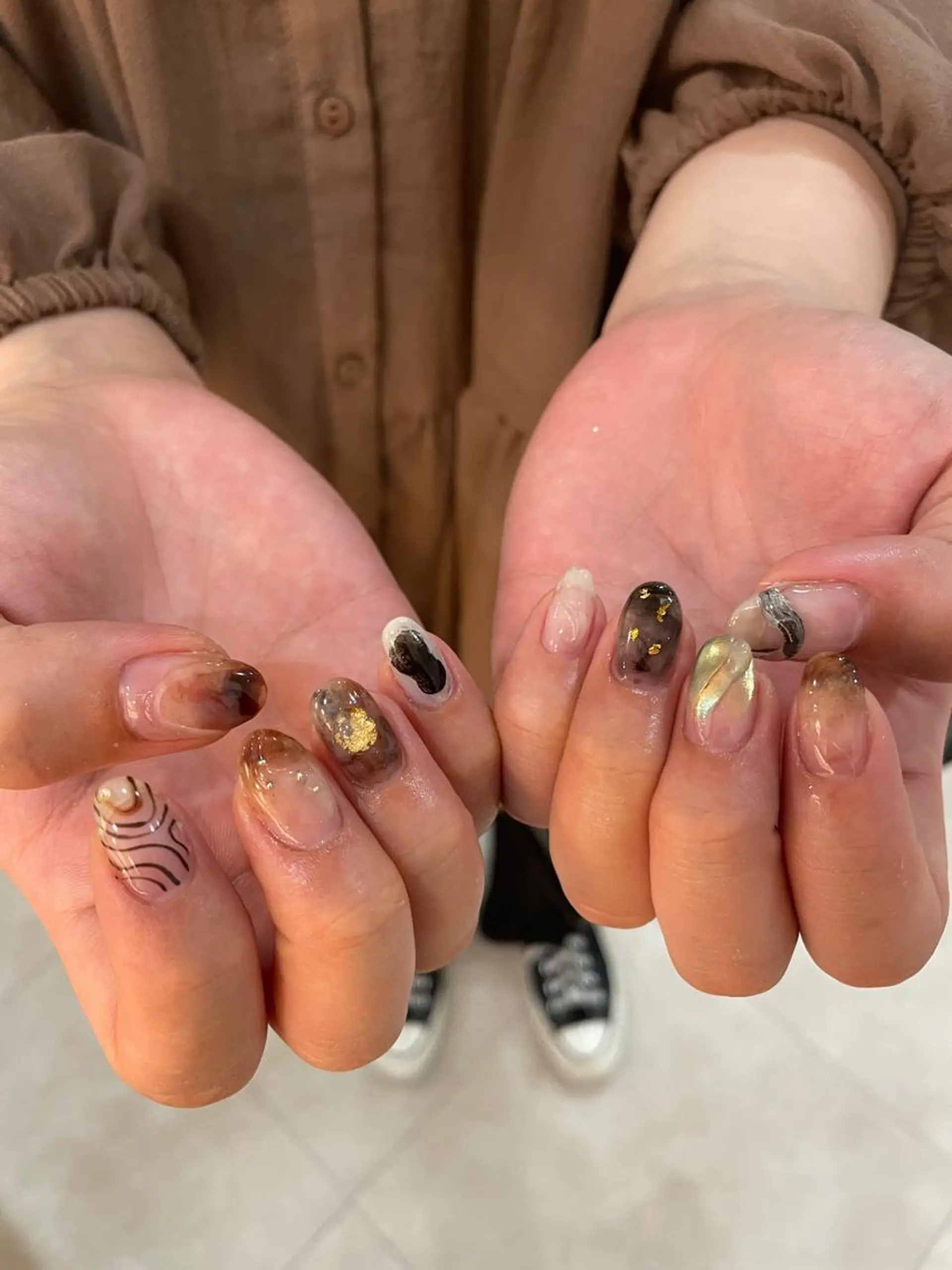 ネイル ゆびノさき茨木店 ニュアンス/アートのネイルデザイン