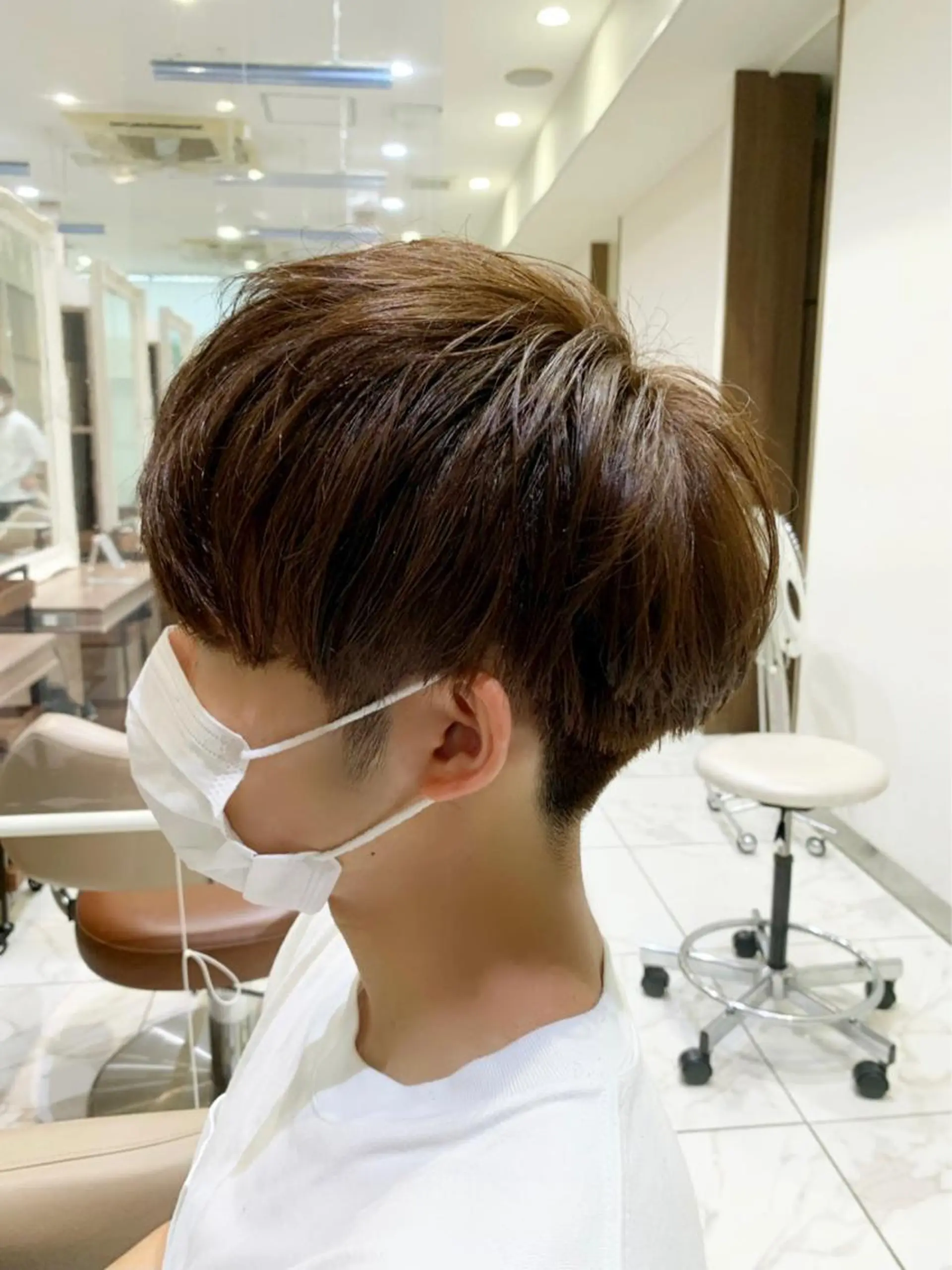 カラー メンズ マッシュ ブラウンカラー ナチュラルブラウン カット ヘアカラー REM 阿佐ヶ谷所属・REM【阿佐ヶ谷】 MEGUのヘアスタイル