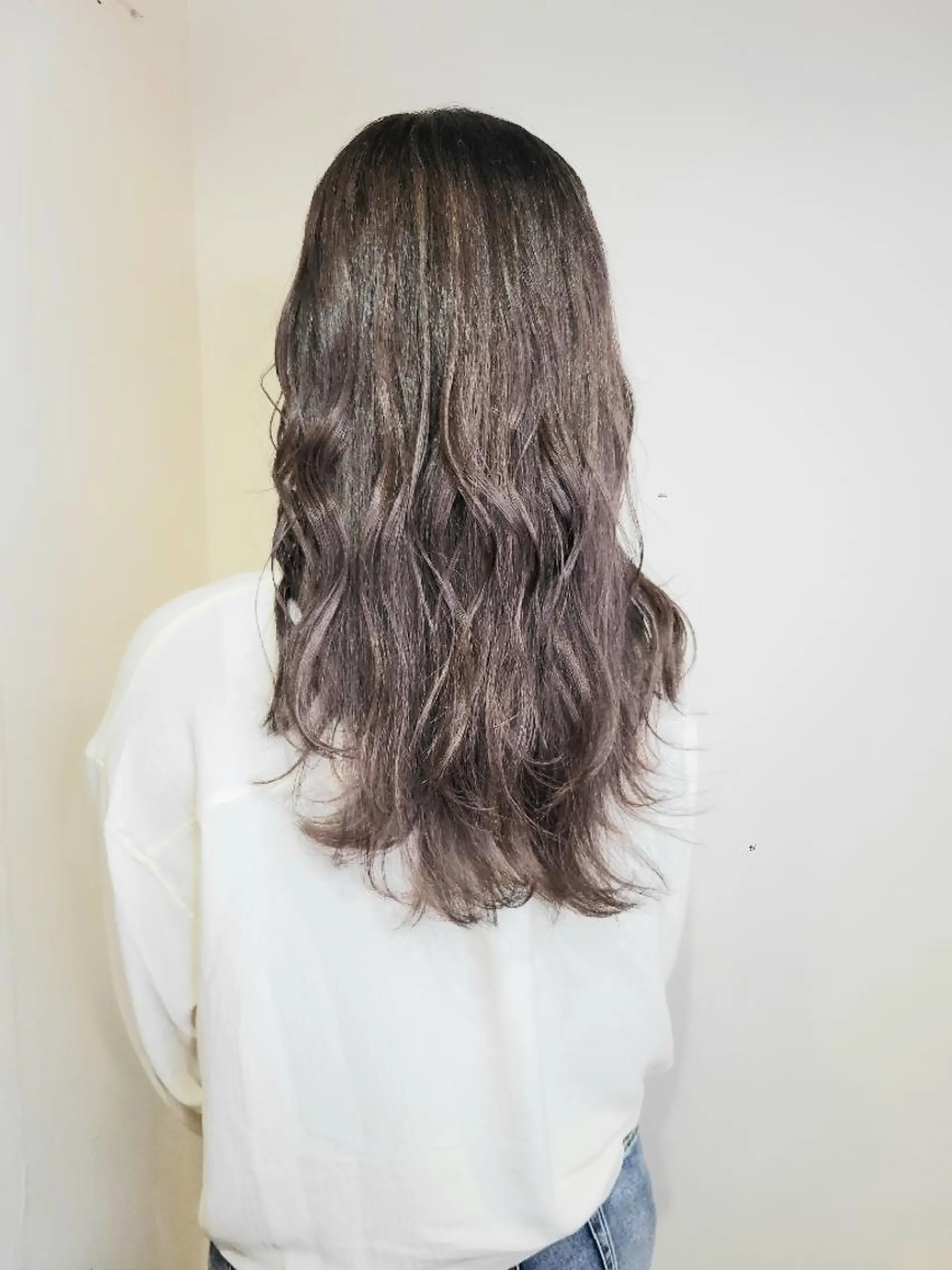 ロング カット ヘアカラー トリートメント 🇰🇷透明感×ハイ トーン🌟tomoのヘアスタイル