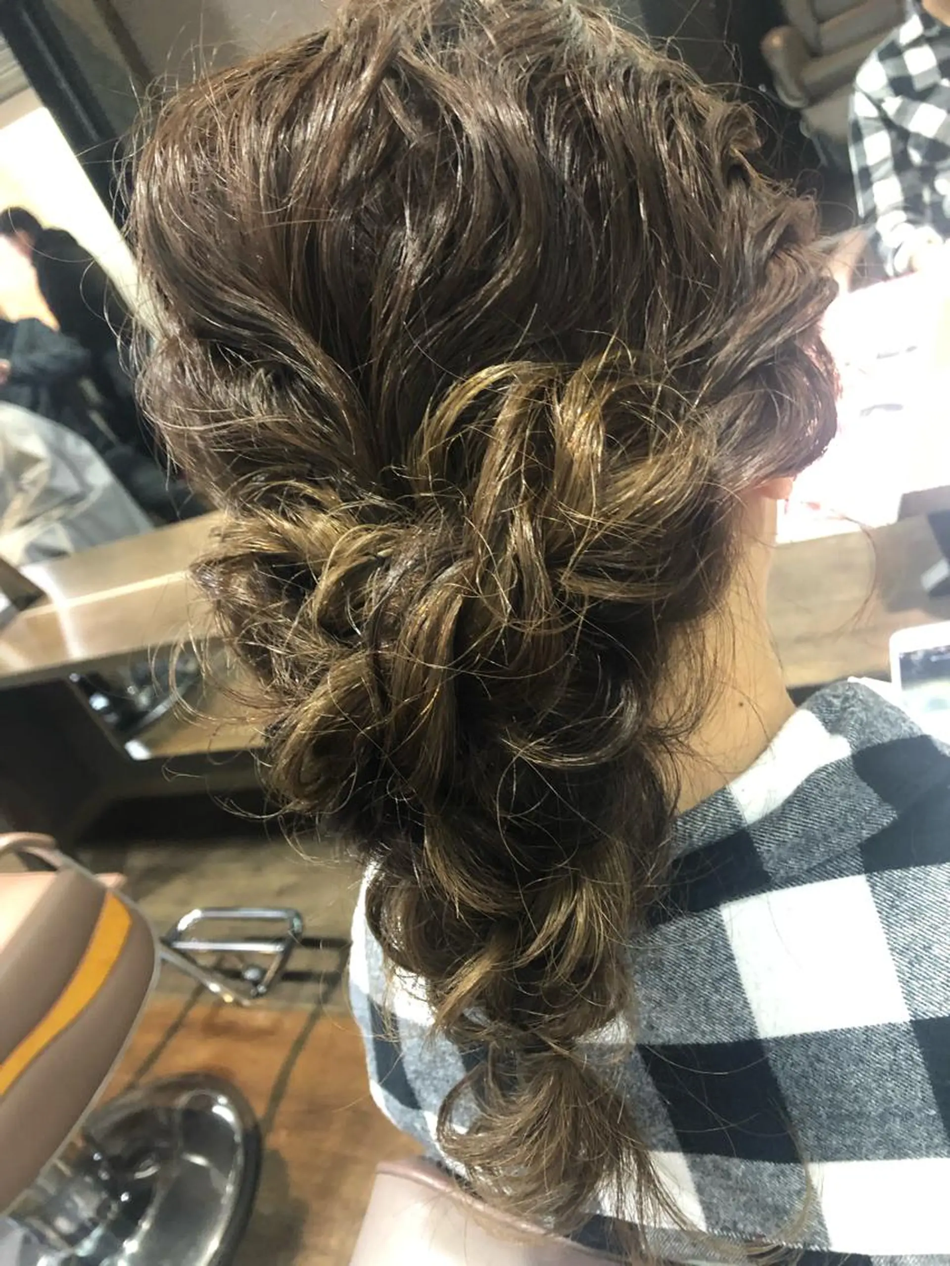 セミロング ヘアアレンジ ヘアセット pep natsumiのヘアスタイル