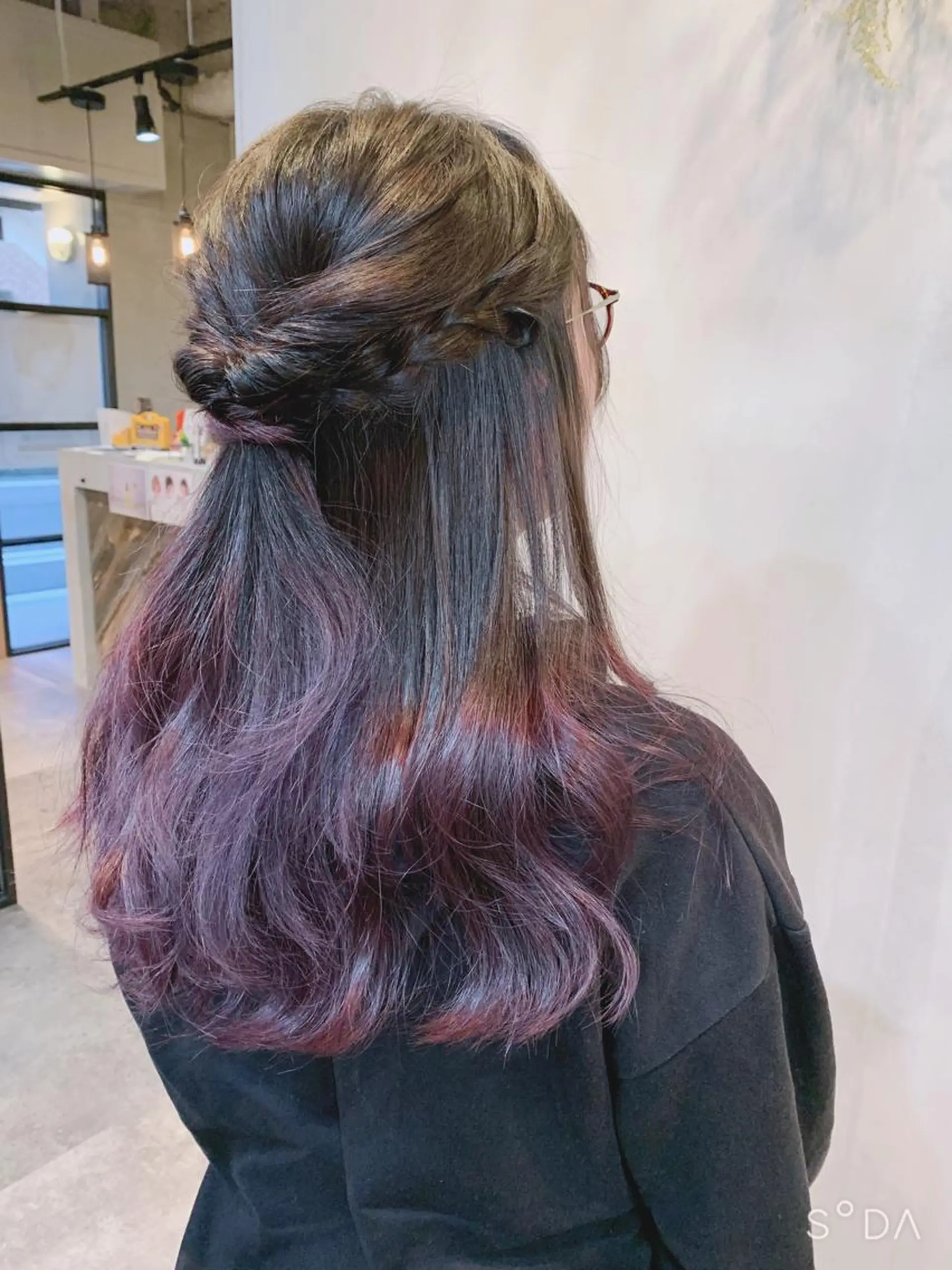 ミディアム カット ヘアカラー トリートメント 山本 みきのヘアスタイル