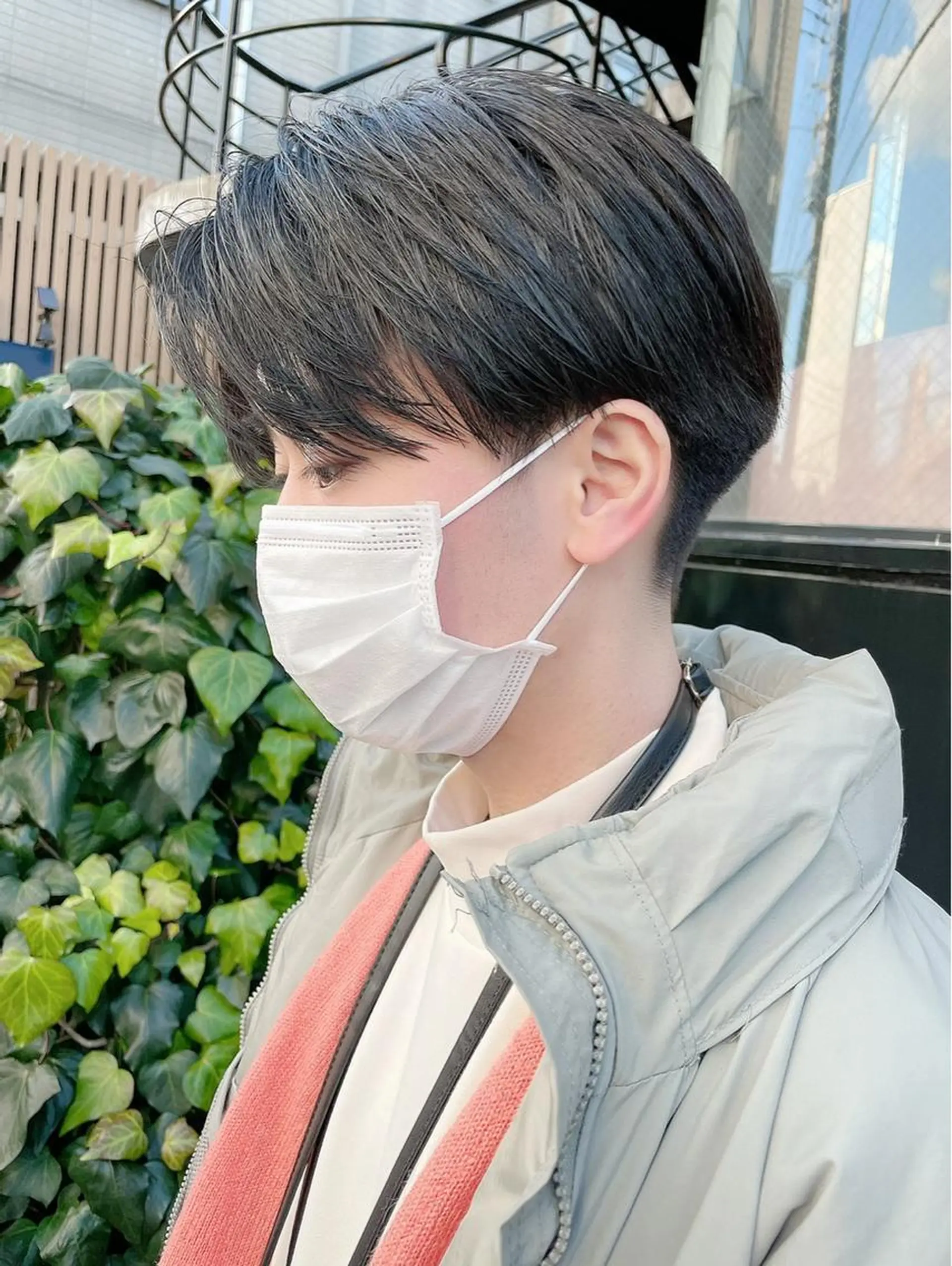 ショート メンズ マッシュ 刈り上げ 暖色カラー🍊 せきゆうかのヘアスタイル