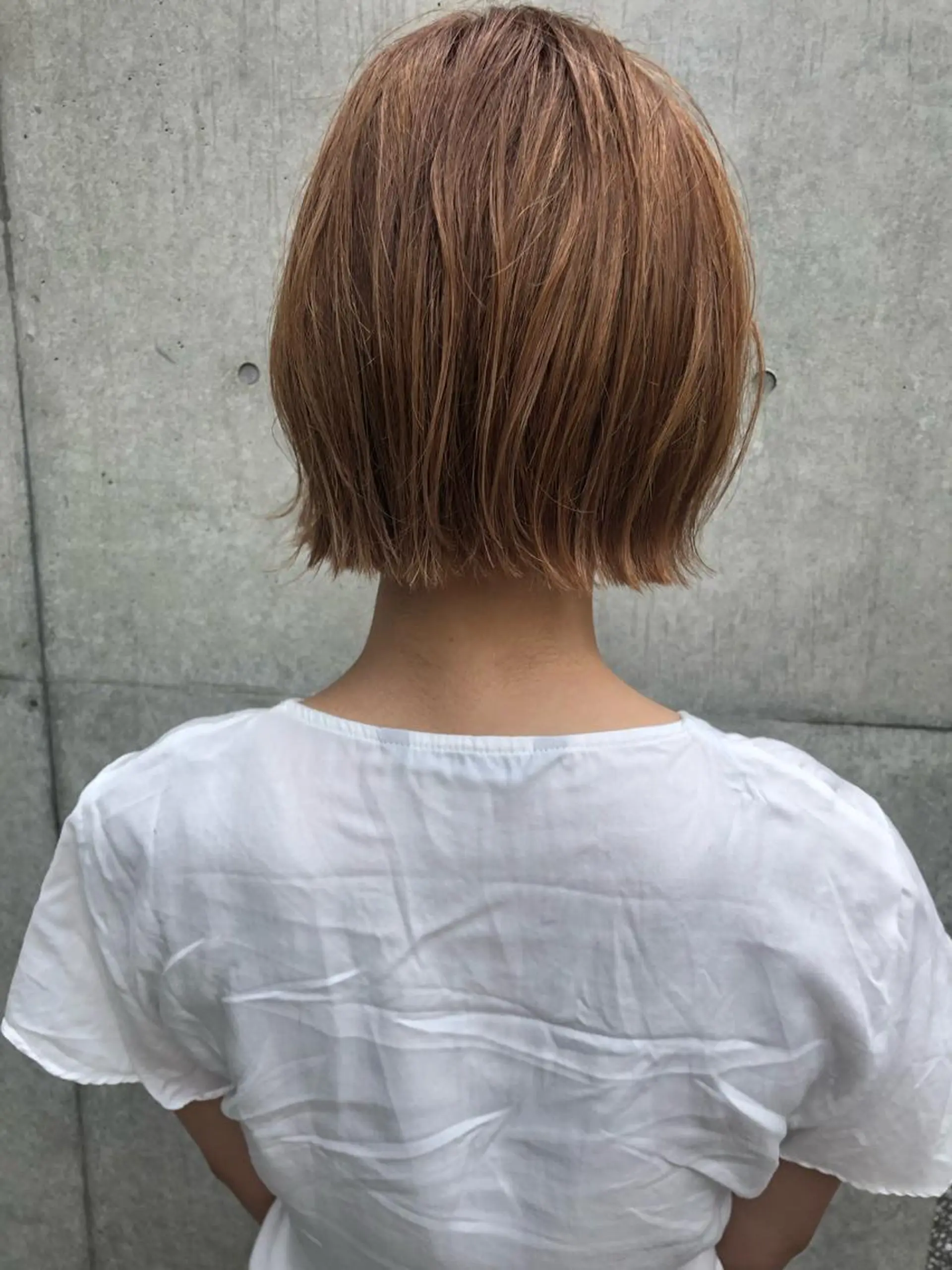 ショート 切りっぱなしボブ ボブ 外国人風カラー ハイライト レイヤーカット ショート職人 美容師【KENTA】のヘアスタイル