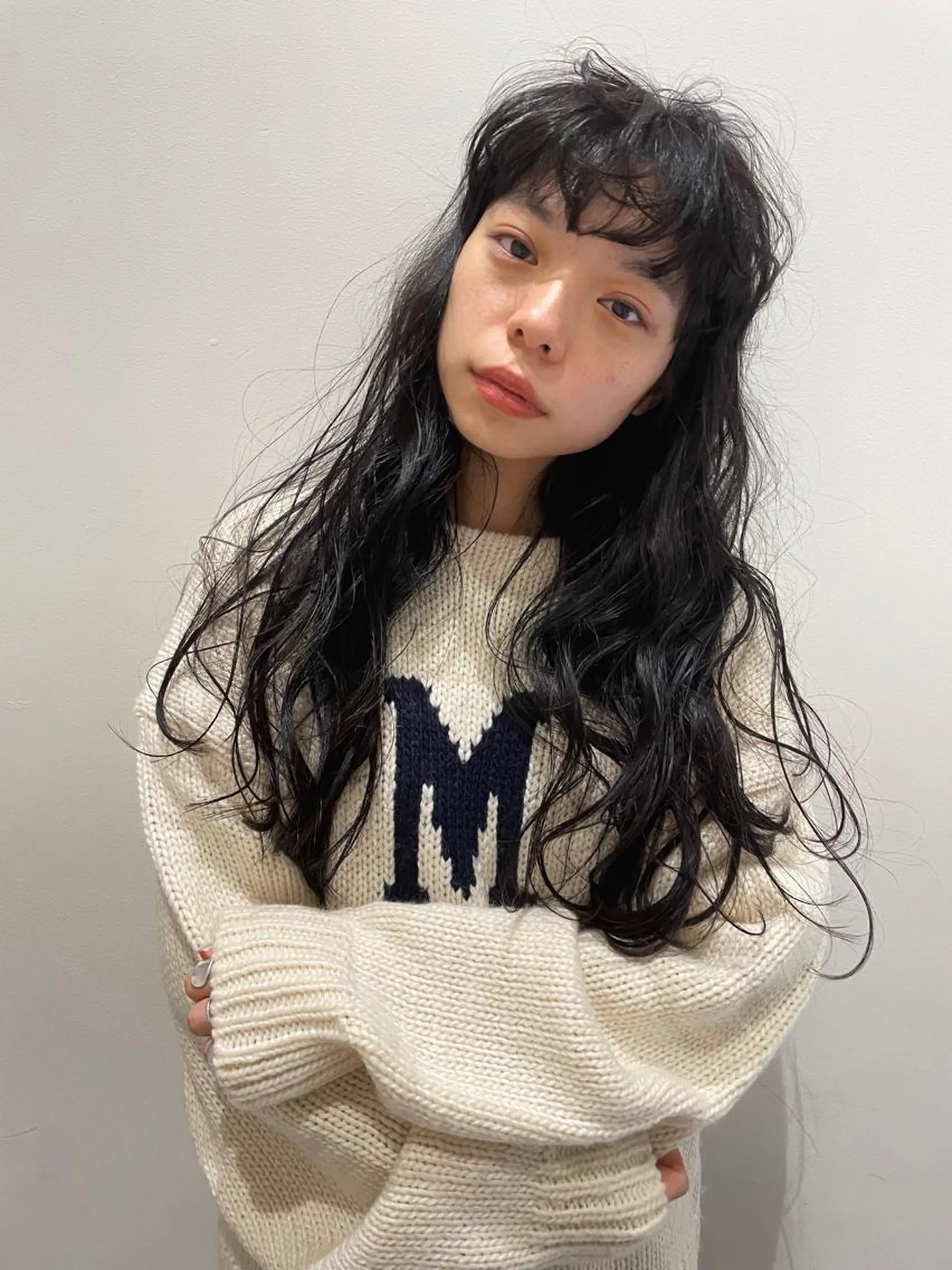 ロング カラー カット ヘアカラー 狩野 羅夢のヘアスタイル