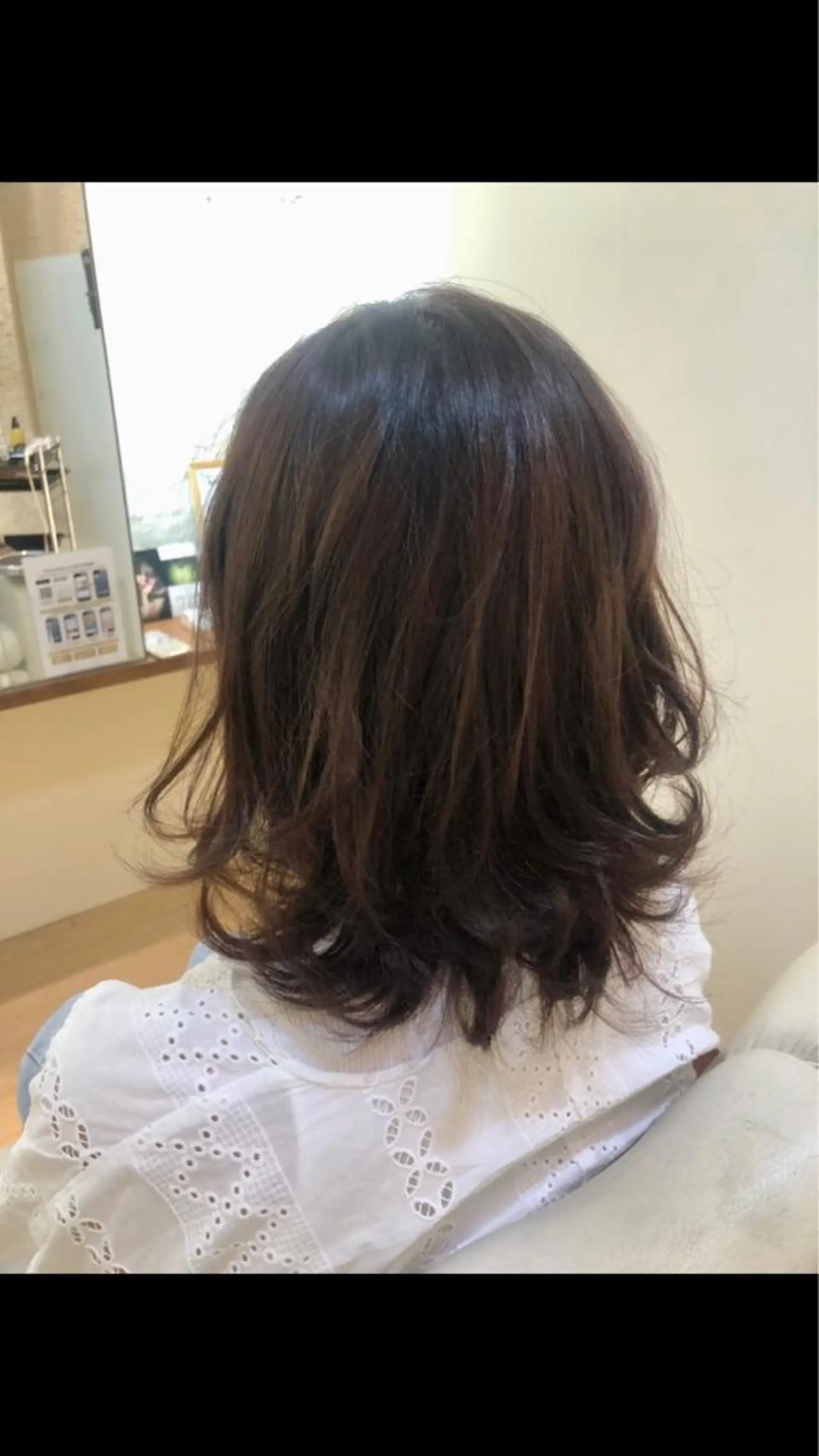 ミディアム ミディアムパーマ カット パーマ 山岡 徹也のヘアスタイル