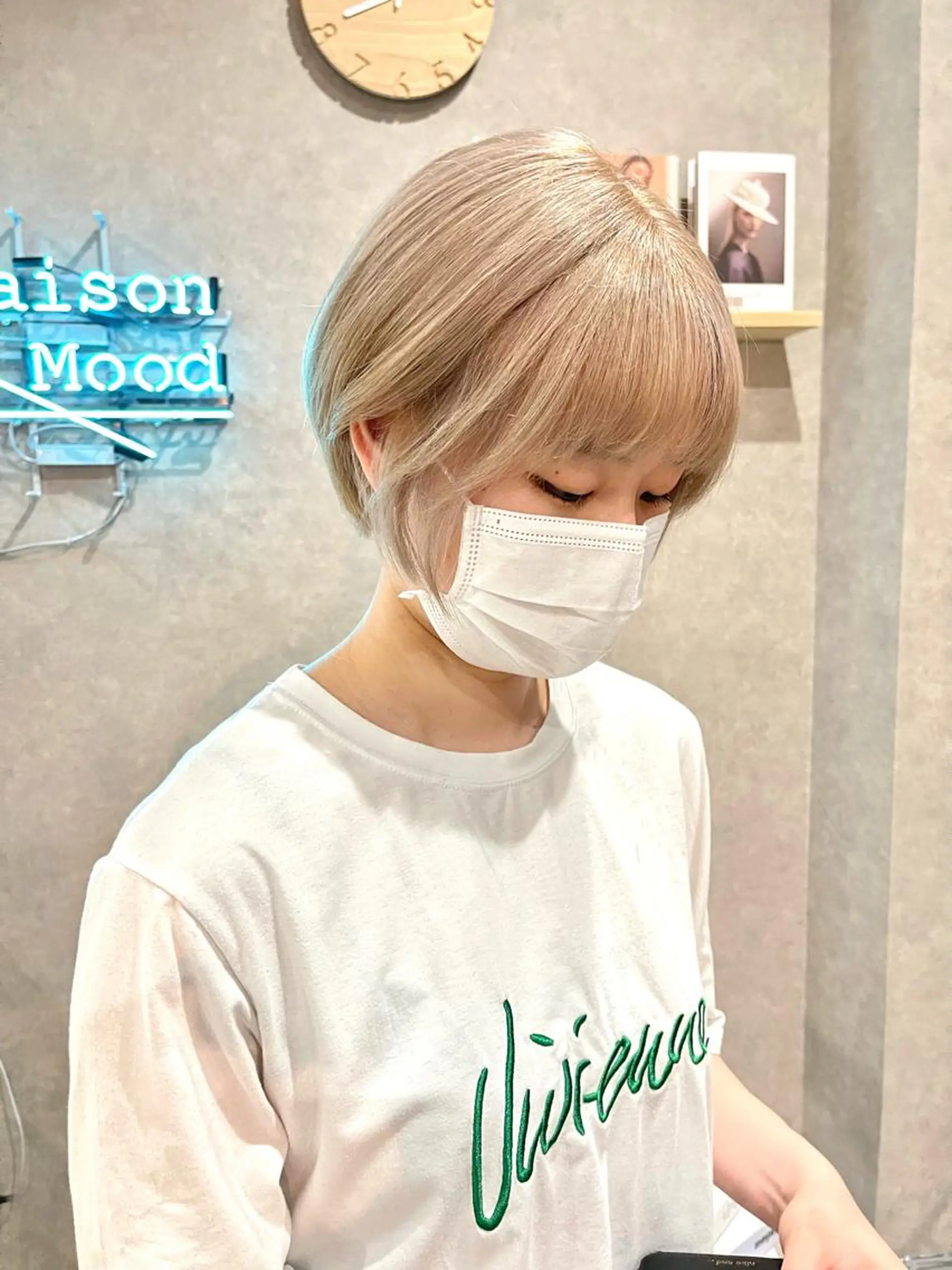 ショート カラー カット ヘアカラー トリートメント 一ノ瀬 暁のヘアスタイル