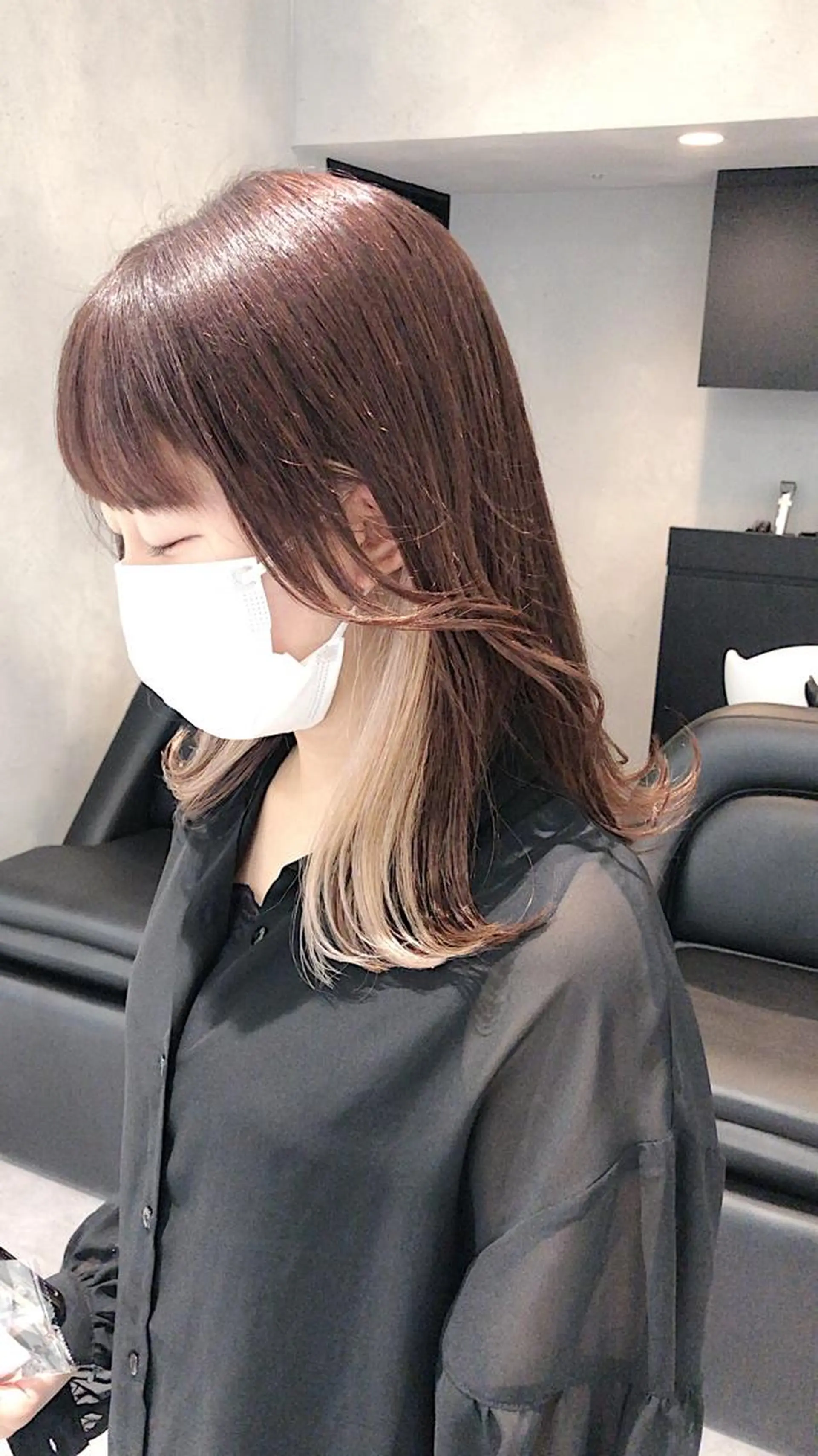 カラー ベージュカラー イヤリングカラー 髪質改善/顔まわり 石原のヘアスタイル