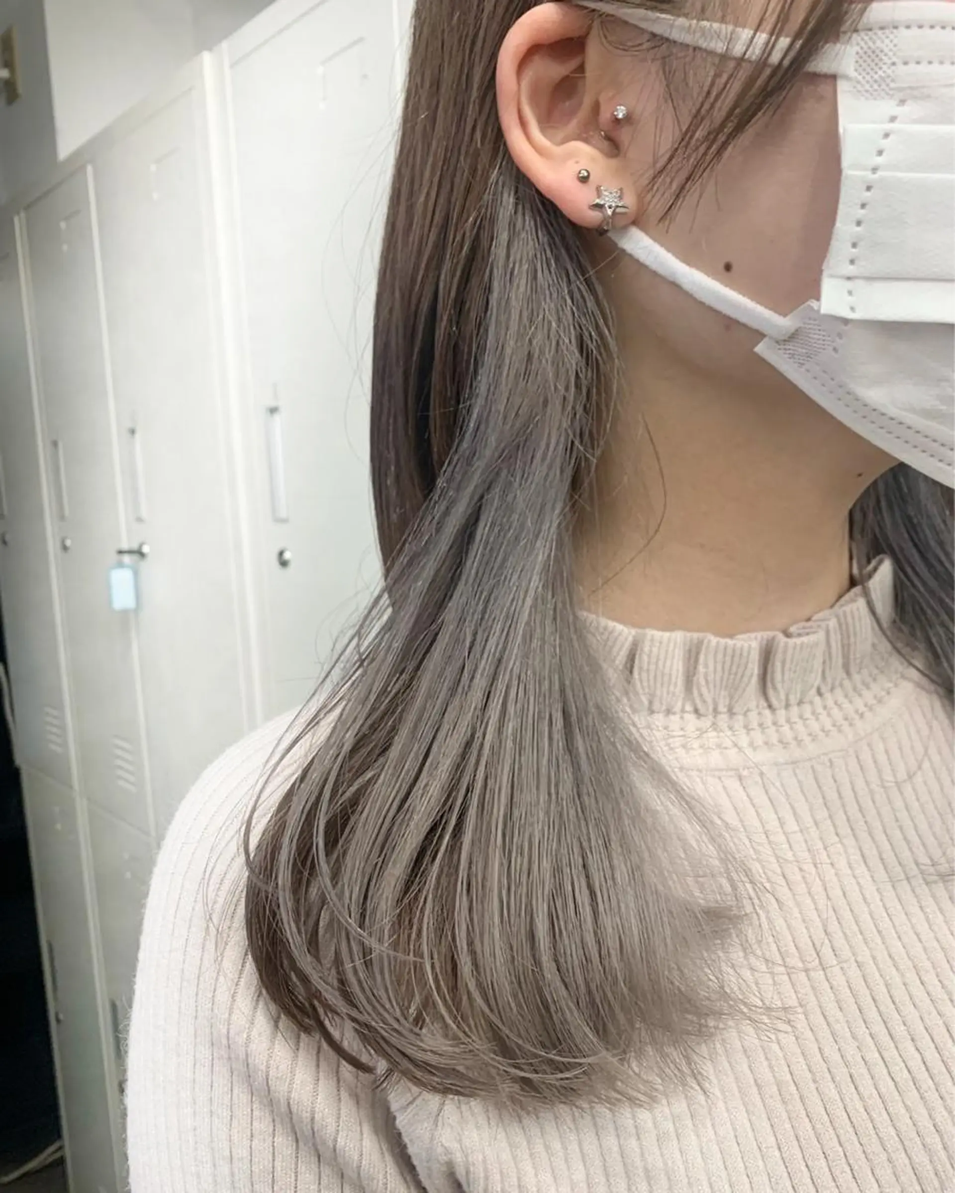 セミロング カット ヘアカラー トリートメント 🌫️大人韓国ヘア 🌫️naoyaのヘアスタイル