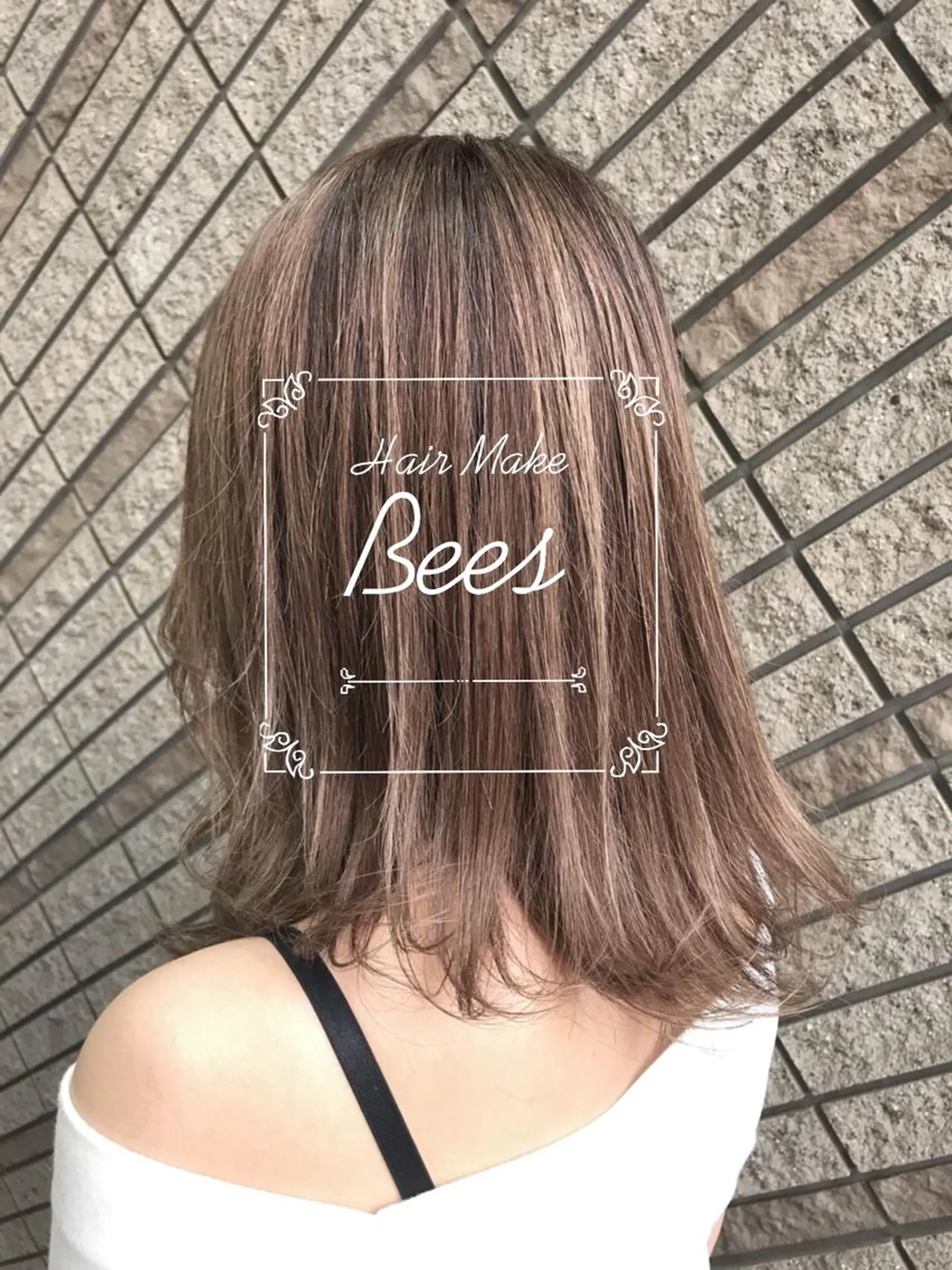 ミディアム カラー グレージュ シルバー シルバーグレージュ ヘアカラー トリートメント 奈良崎 和弘のヘアスタイル