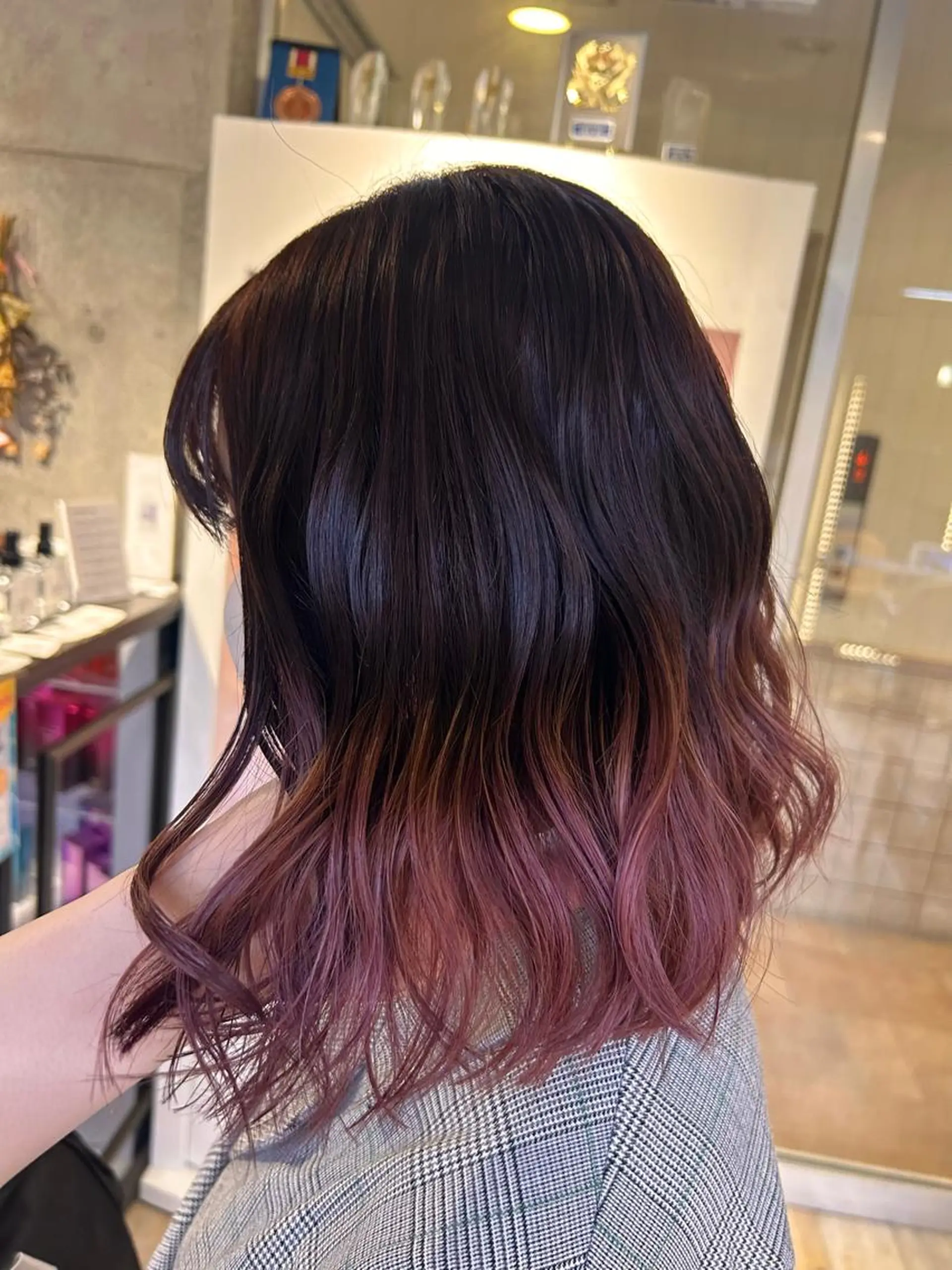 ミディアム カラー カット ヘアカラー トリートメント デザインカラー/ kanae🌱のヘアスタイル