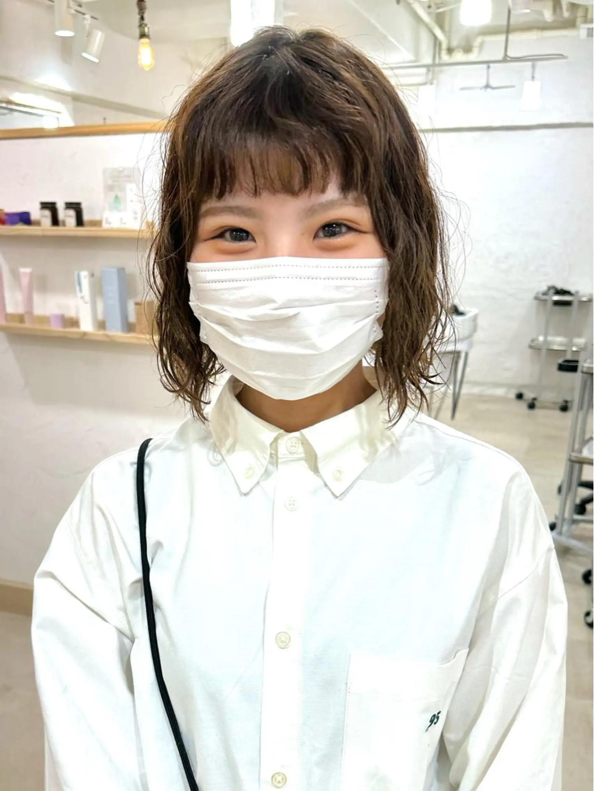 ミディアム パーマ 銀座No.1髪質改善 縮毛矯正/本木のヘアスタイル