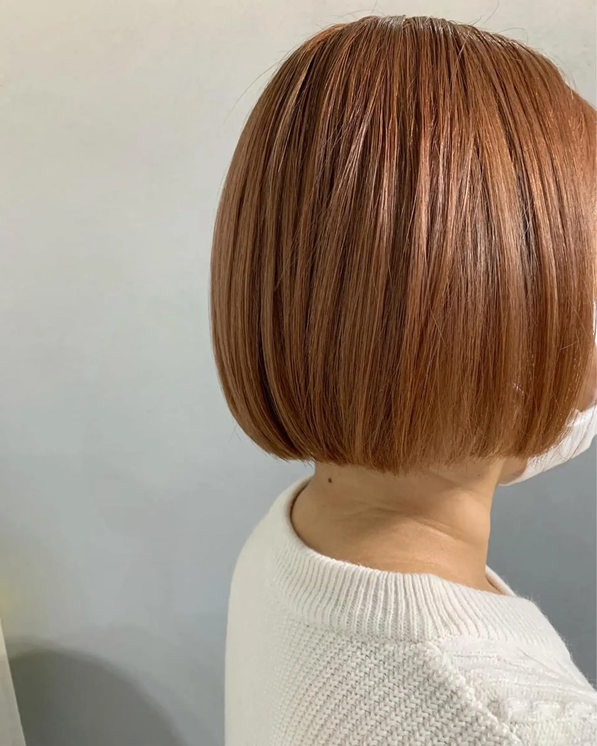 カラー ボブパーマコテ巻き風 パーマNo1深江秀平のヘアスタイル