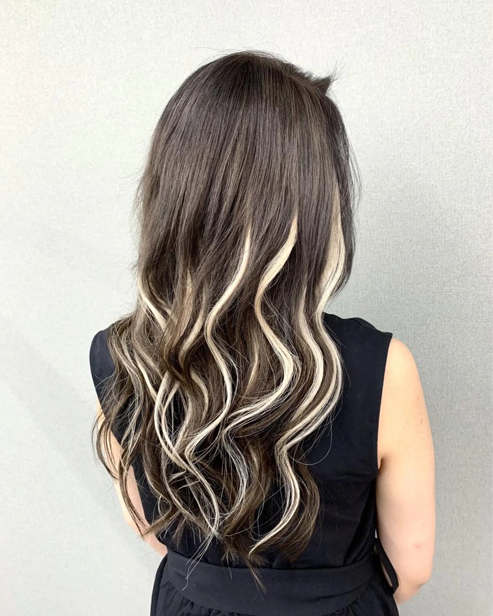 ロング カラー カット ヘアカラー エクステ とも🏆プルエクステ /髪質改善🏆渋谷のヘアスタイル