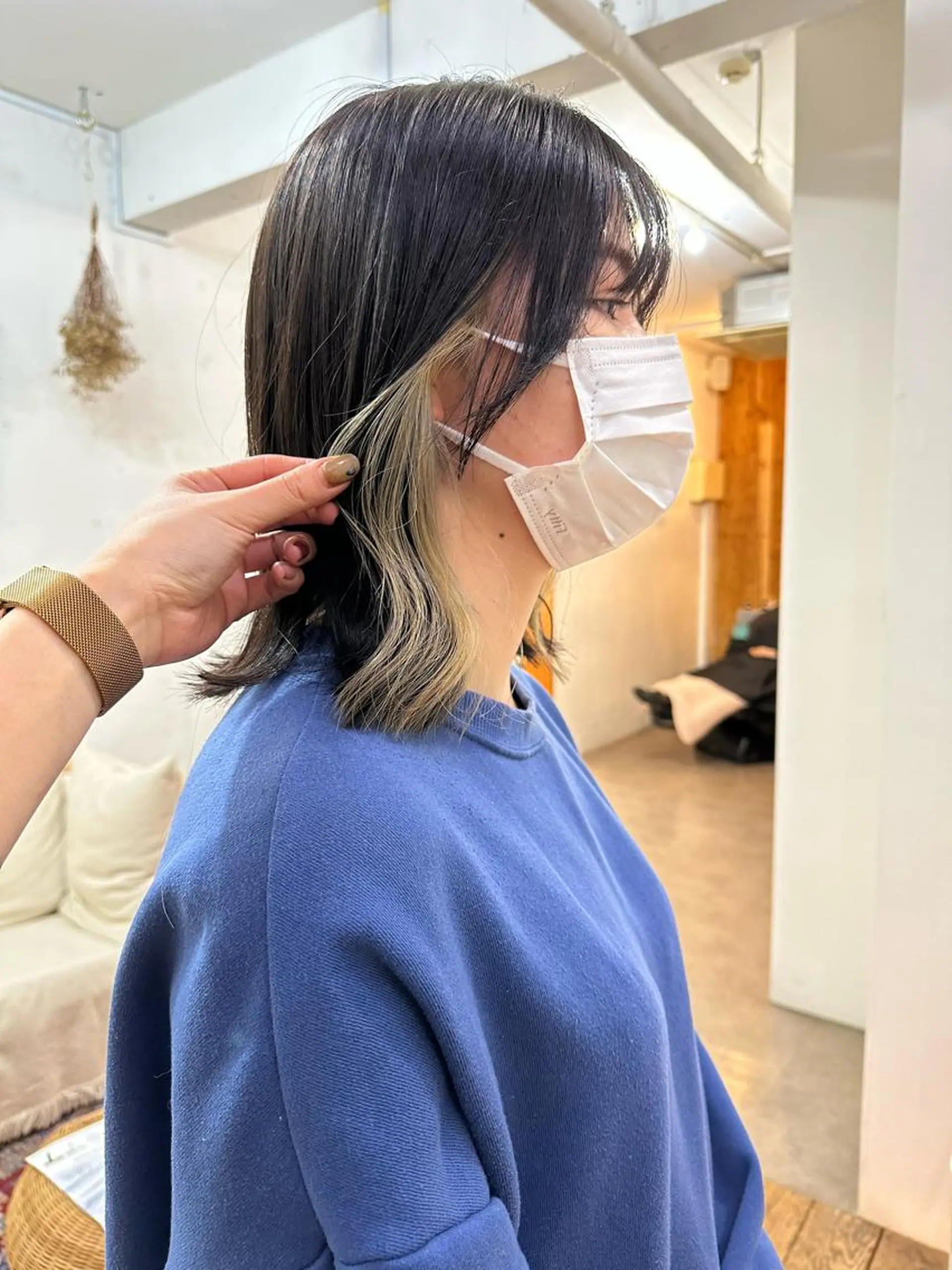 ミディアム カラー ブリーチ 🪭risa 暖色/レイヤー🪭のヘアスタイル