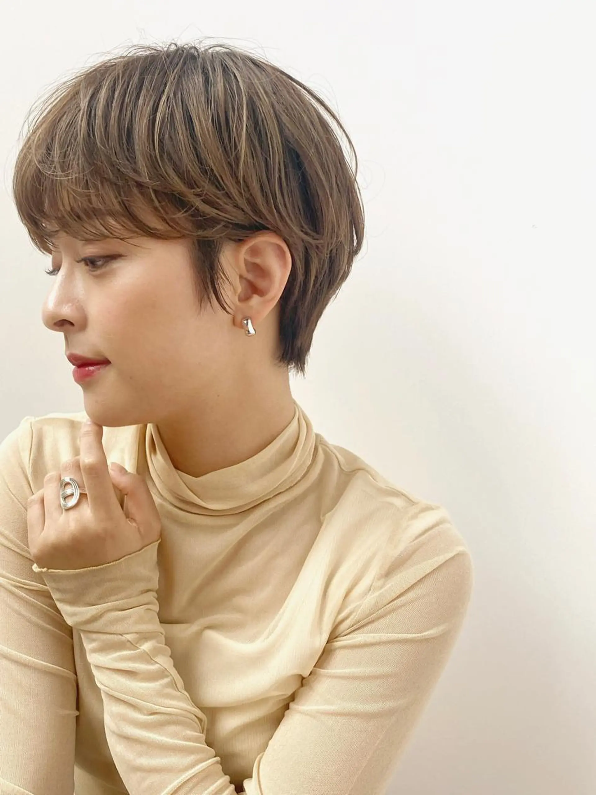 ショート カラー ブリーチ 透明感カラー ブリーチなしカラー ショートヘア カット ヘアカラー トリートメント 🉐メンズヘア特化 men's/ケンイチのヘアスタイル