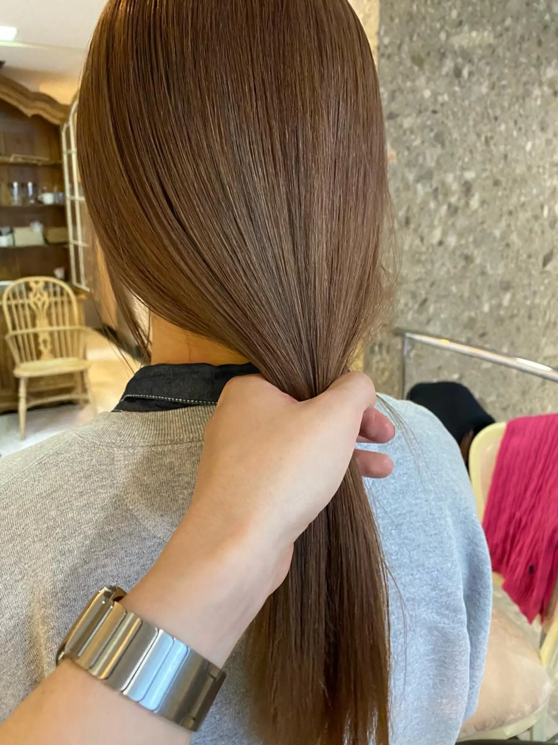 セミロング カラー Pia ツボイ ケイタのヘアスタイル