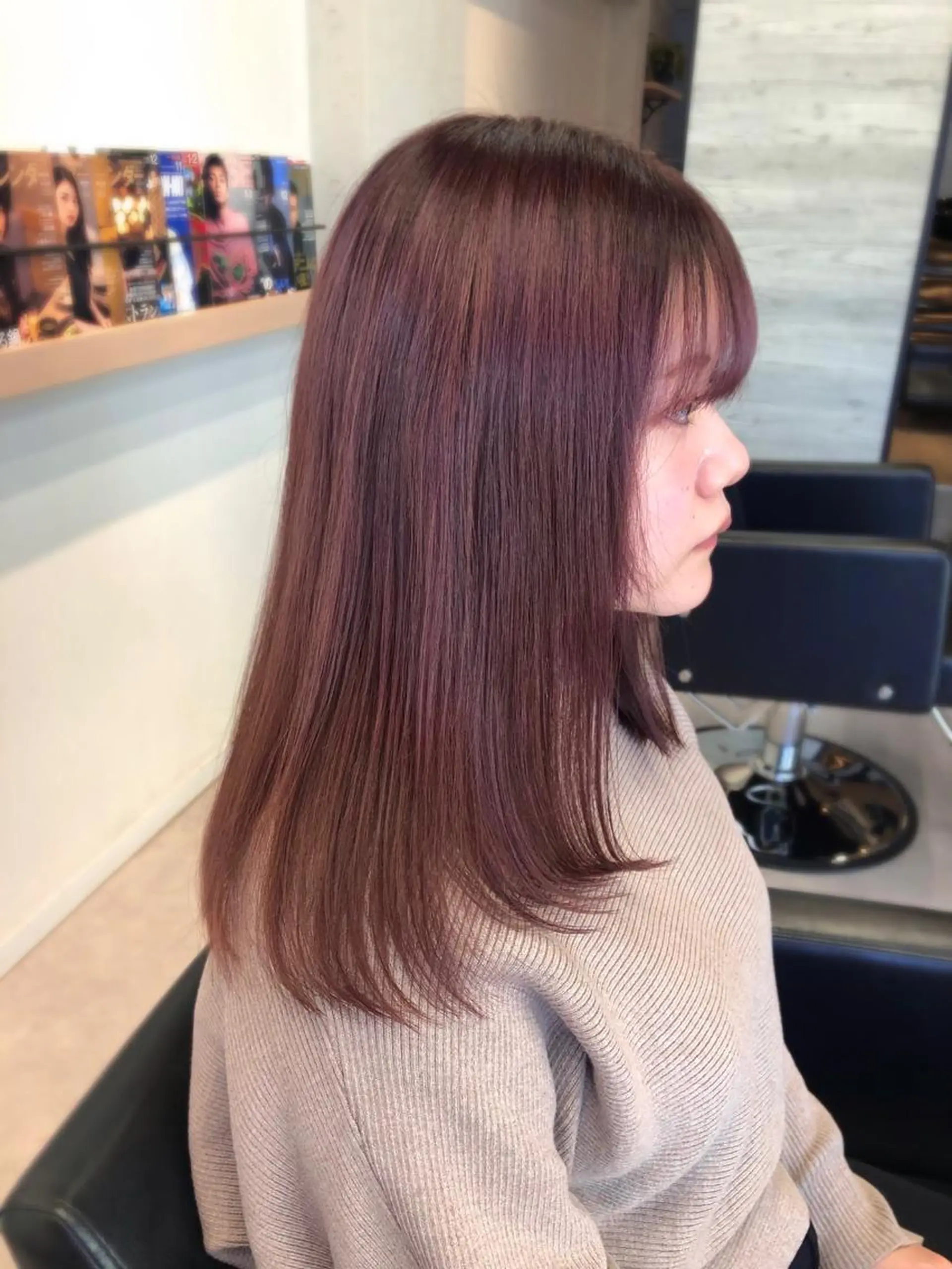 セミロング カラー カット ヘアカラー トリートメント 🪞個室サロン/韓国 艶髪/keito🪞のヘアスタイル
